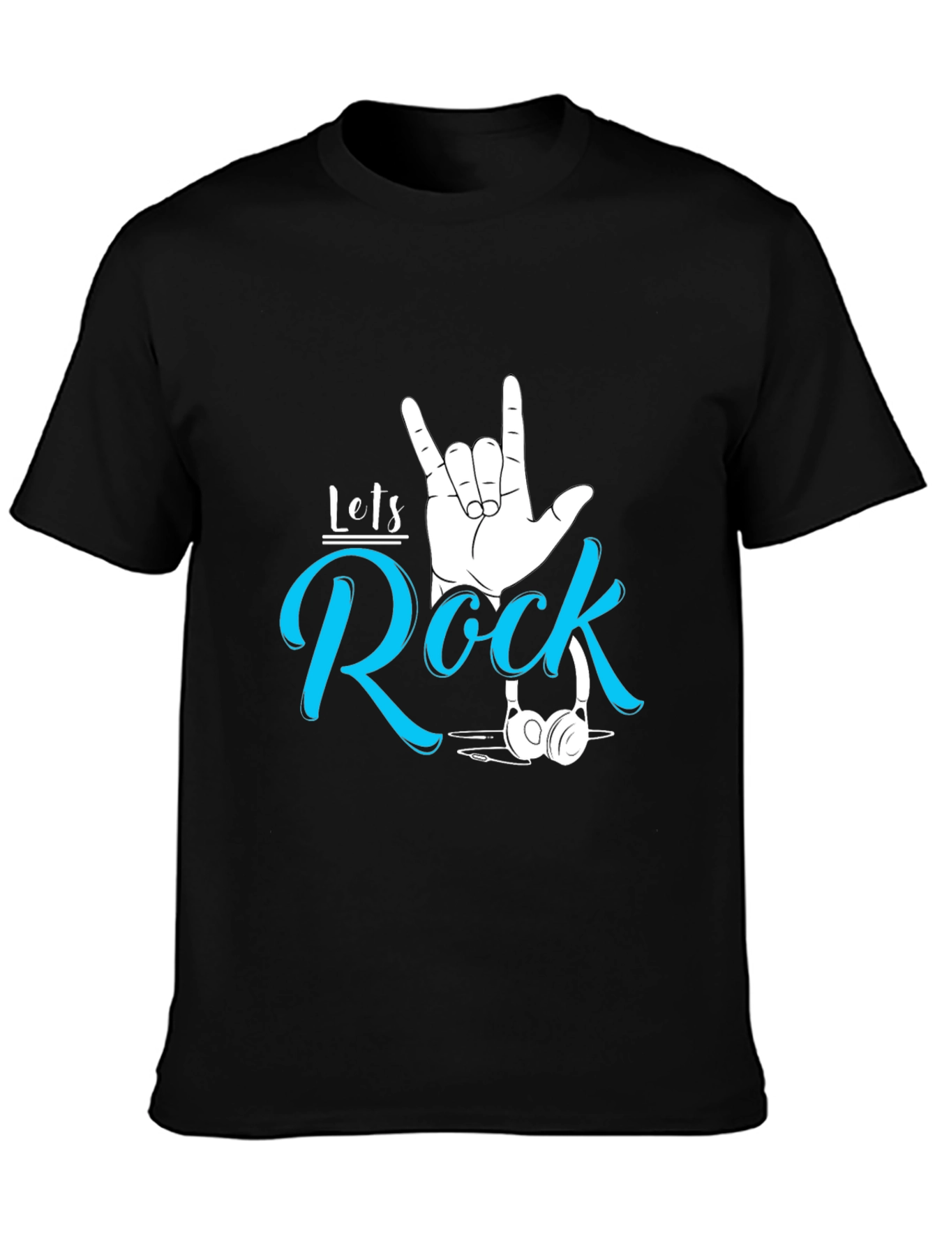 Lets Rock Graphic Tee - Stylish Music Lover T-Shirt
