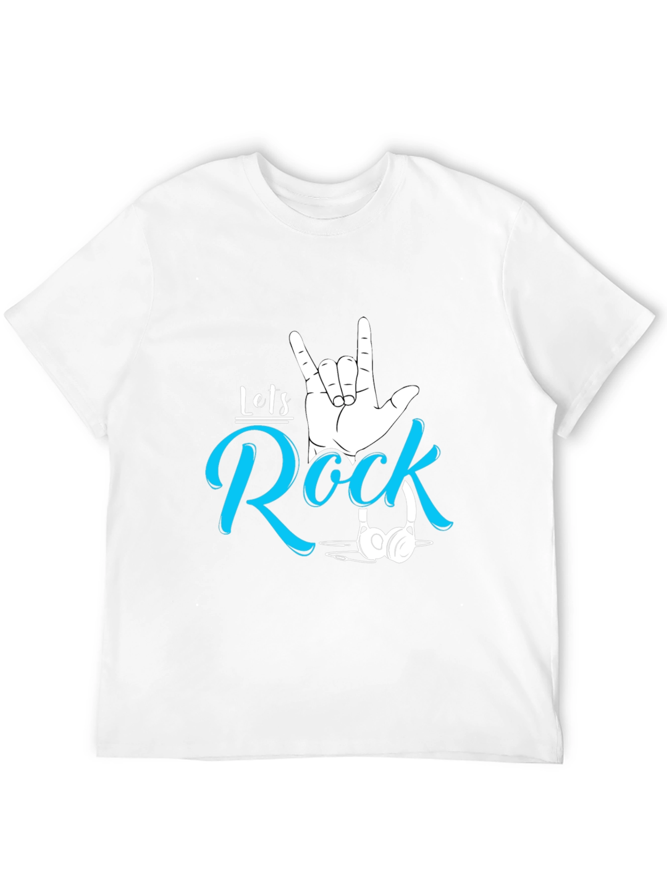 Lets Rock Graphic Tee - Stylish Music Lover T-Shirt