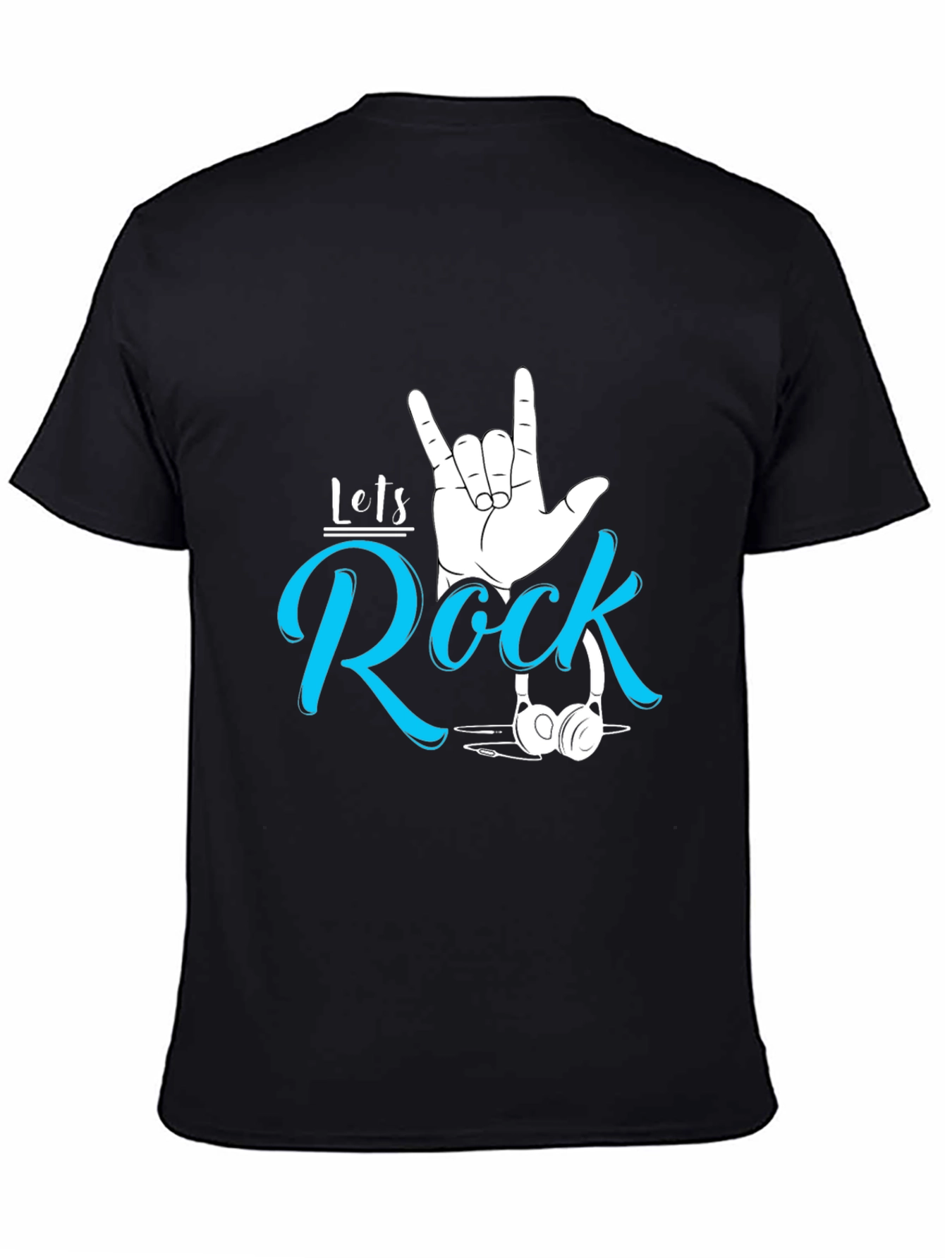 Lets Rock Graphic Tee - Stylish Music Lover T-Shirt
