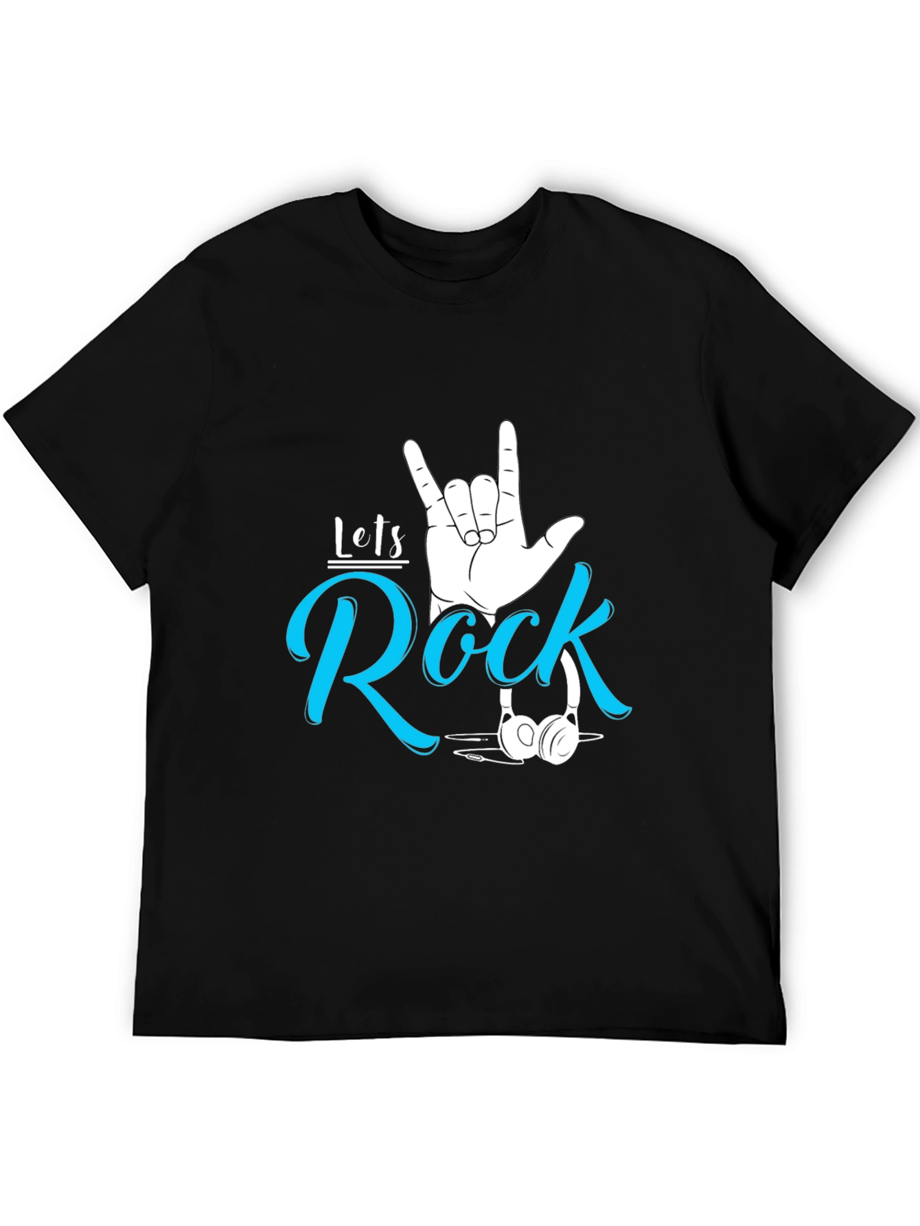 Lets Rock Graphic Tee - Stylish Music Lover T-Shirt