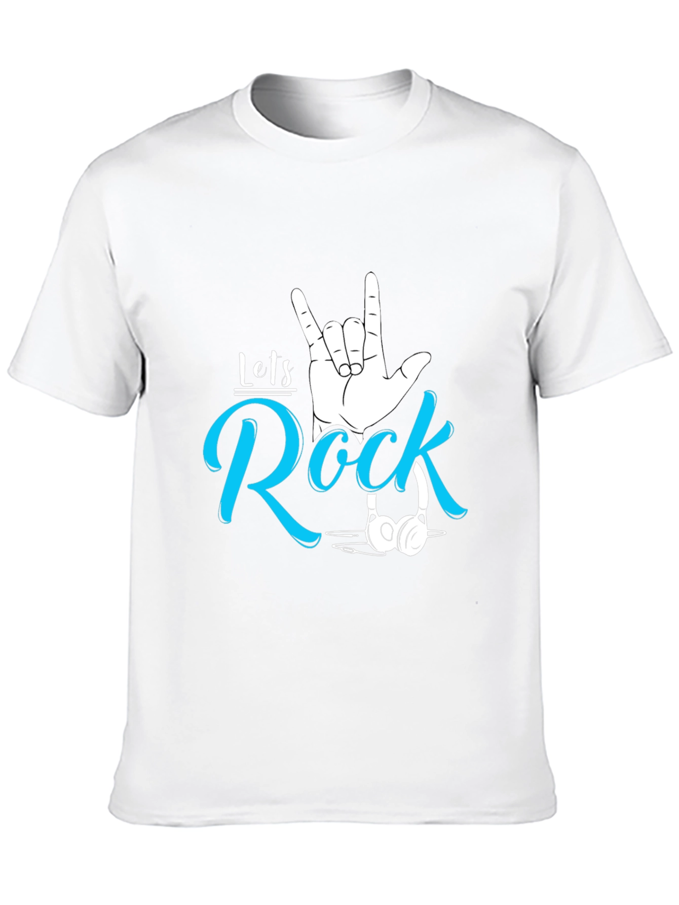 Lets Rock Graphic Tee - Stylish Music Lover T-Shirt