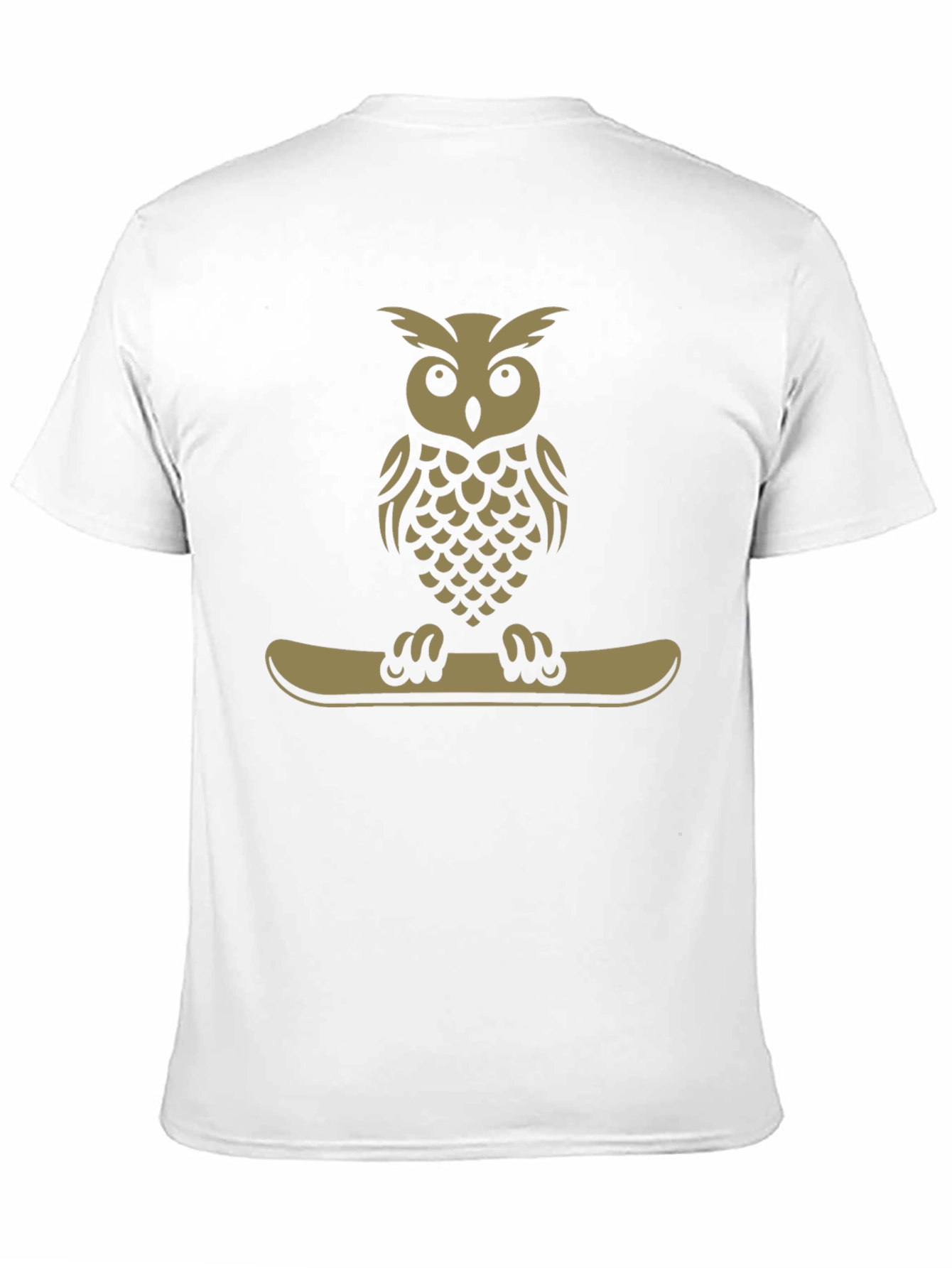 Owl on Snowboard T-Shirt - Cool Graphic Tee