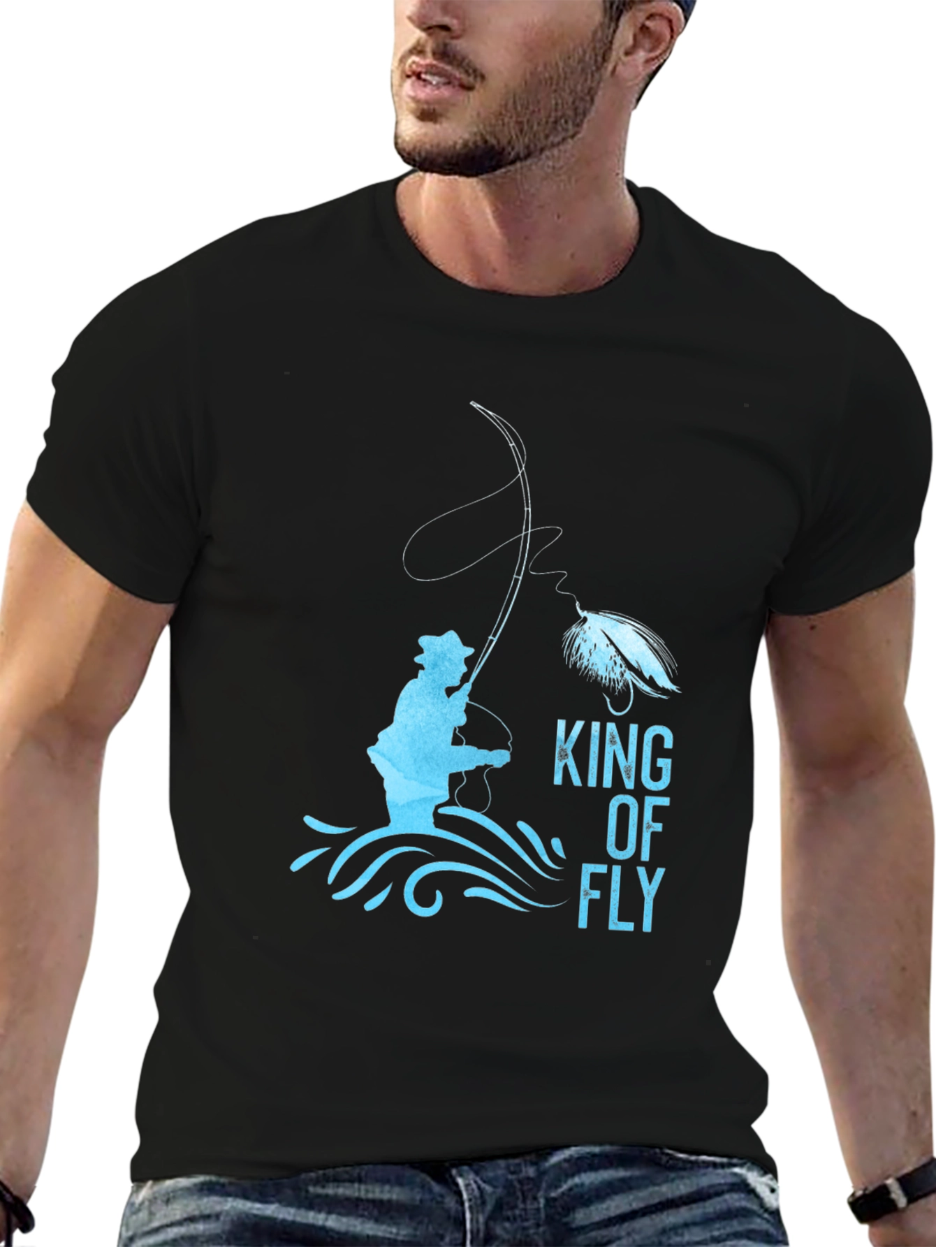 King of Fly Fishing Graphic T-Shirt