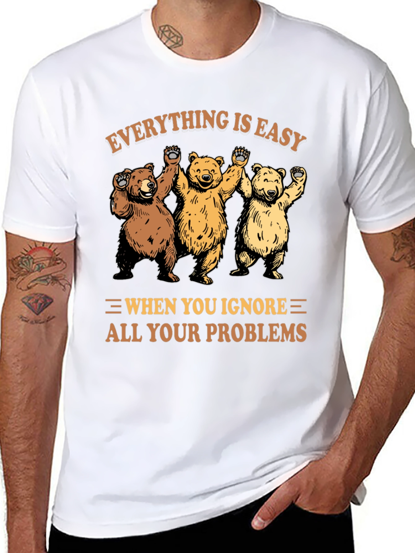 Everything Is Easy Bear T-Shirt
