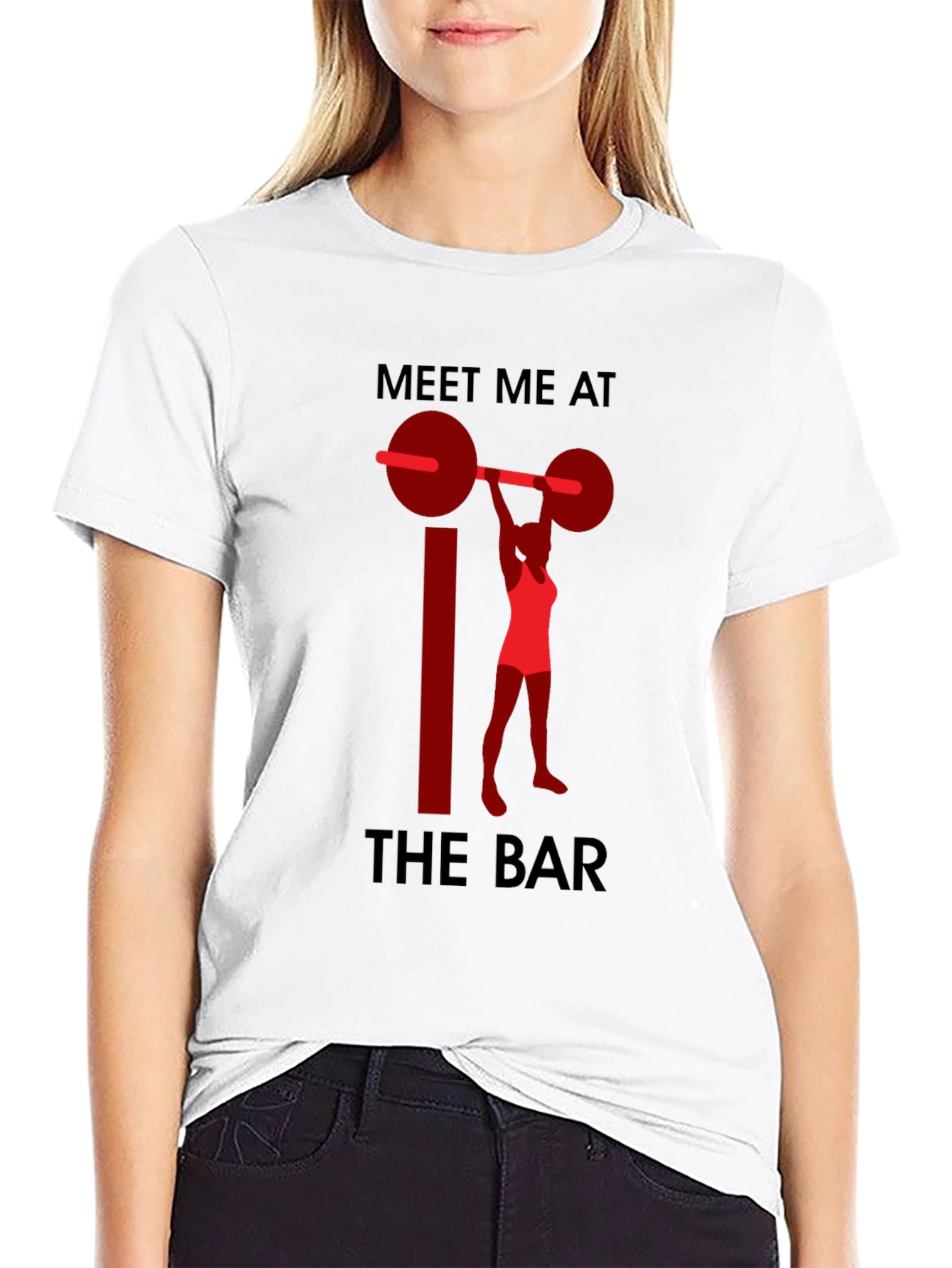 Meet Me at the Bar Weightlifting Graphic T-Shirt