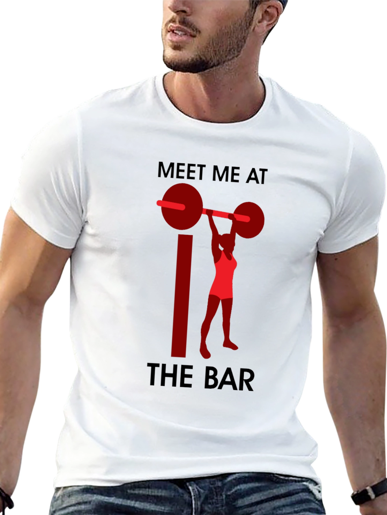 Meet Me at the Bar Weightlifting Graphic T-Shirt