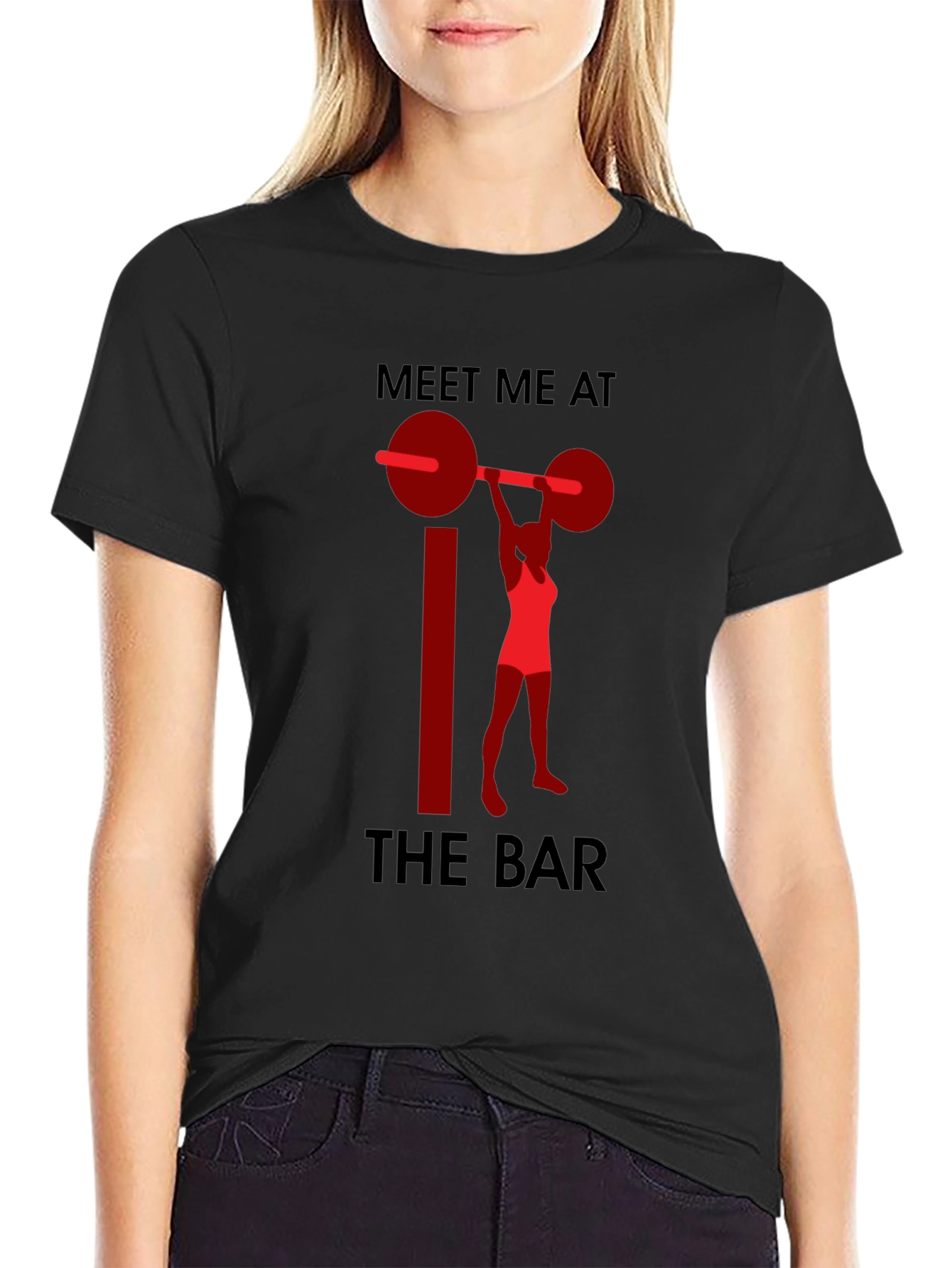 Meet Me at the Bar Weightlifting Graphic T-Shirt
