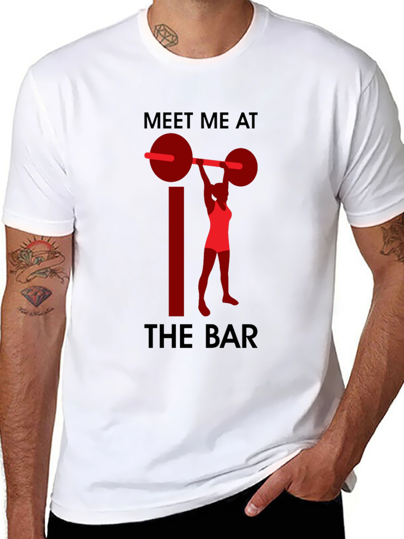 Meet Me at the Bar Weightlifting Graphic T-Shirt