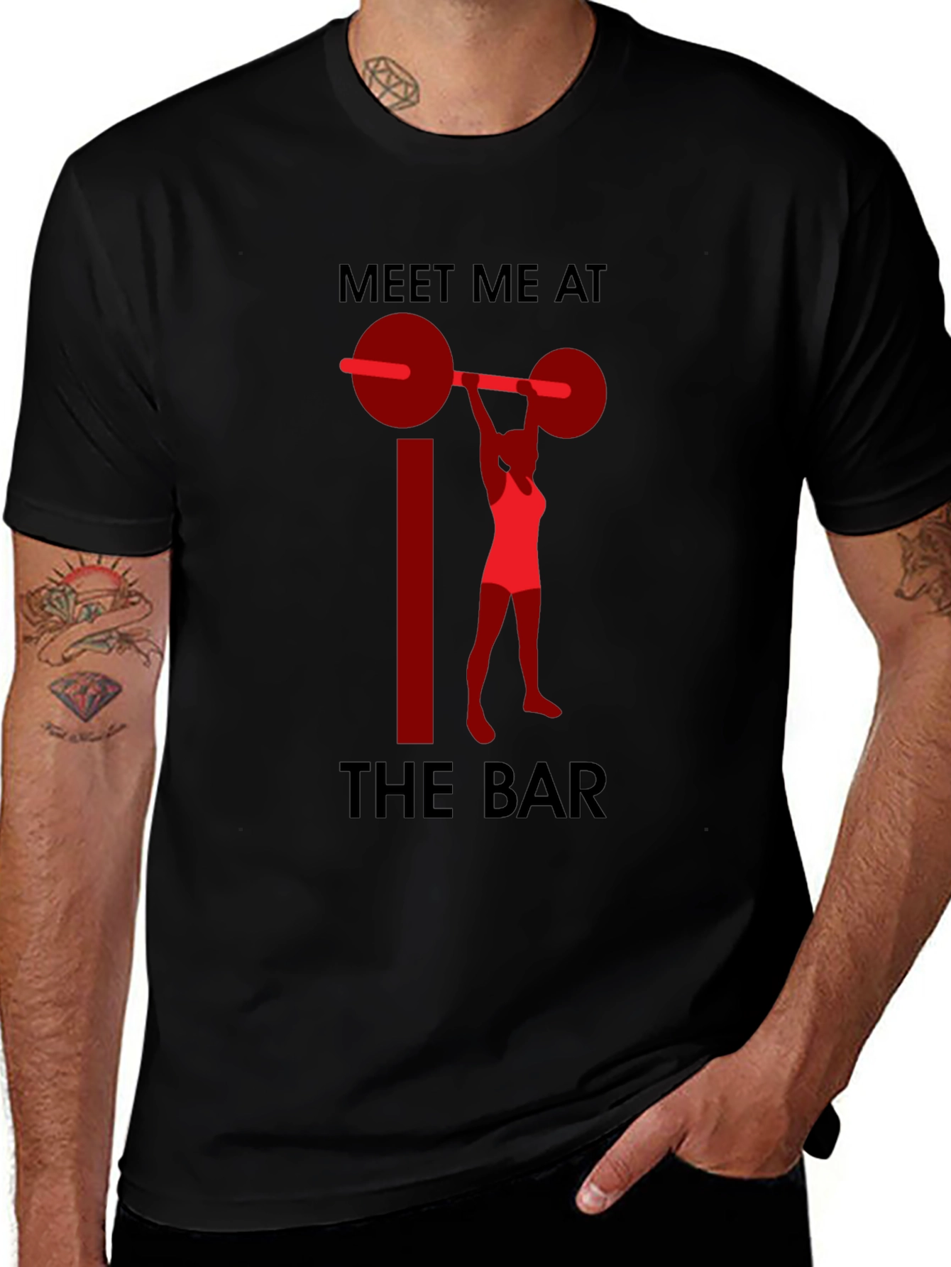 Meet Me at the Bar Weightlifting Graphic T-Shirt