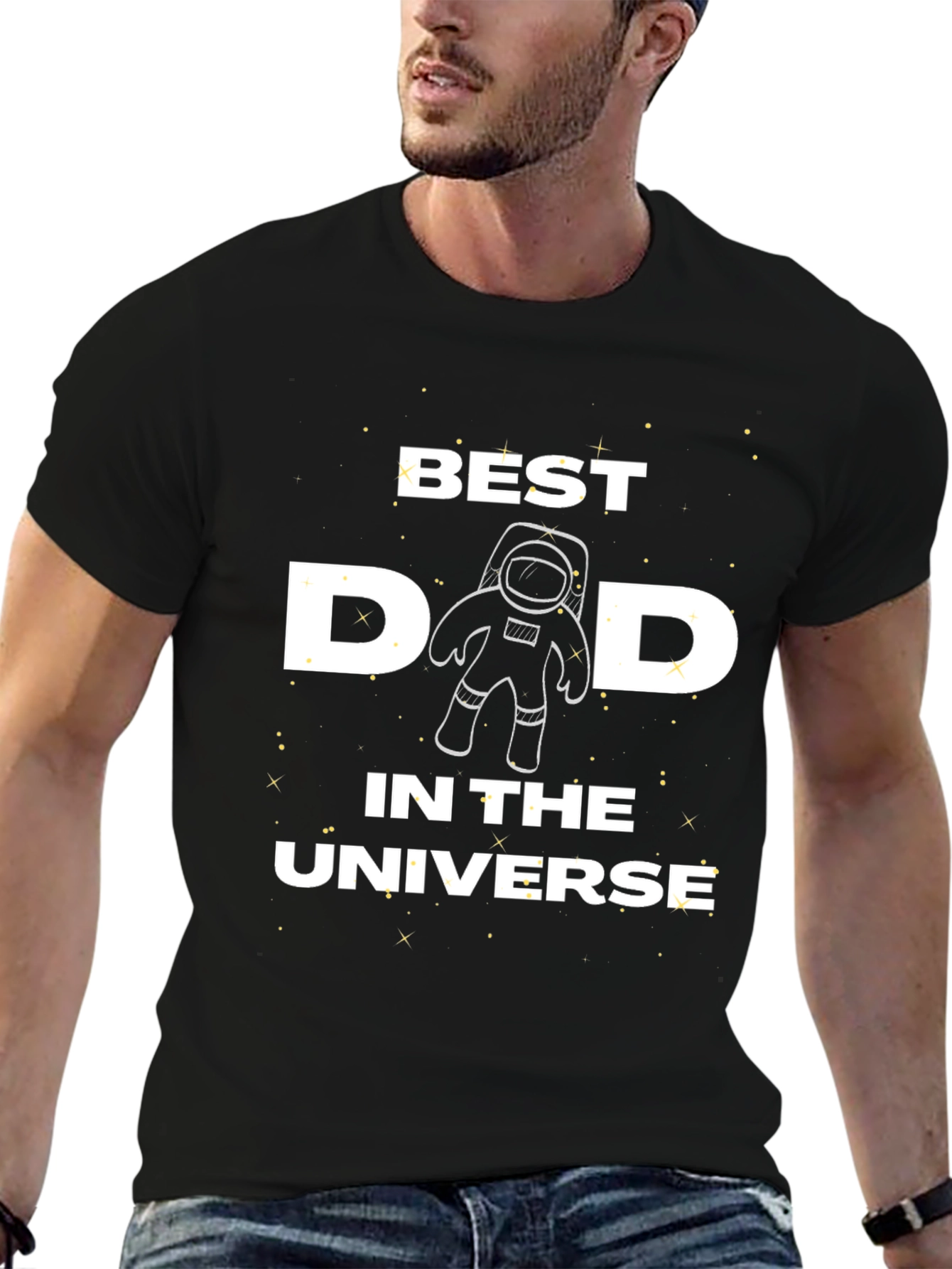 Best Dad in the Universe Graphic Tee