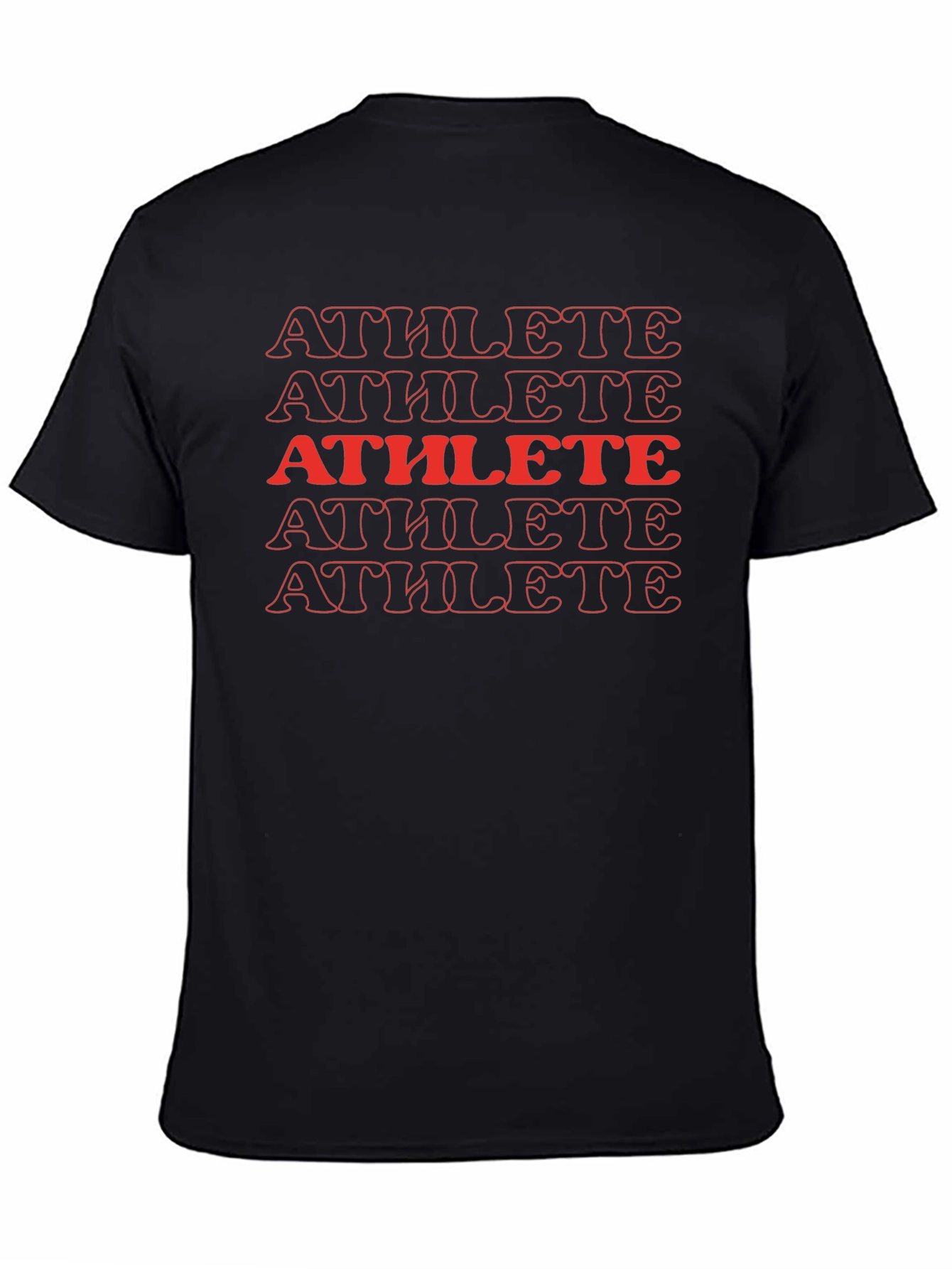 Athlete Graphic Print Crew Neck T-Shirt