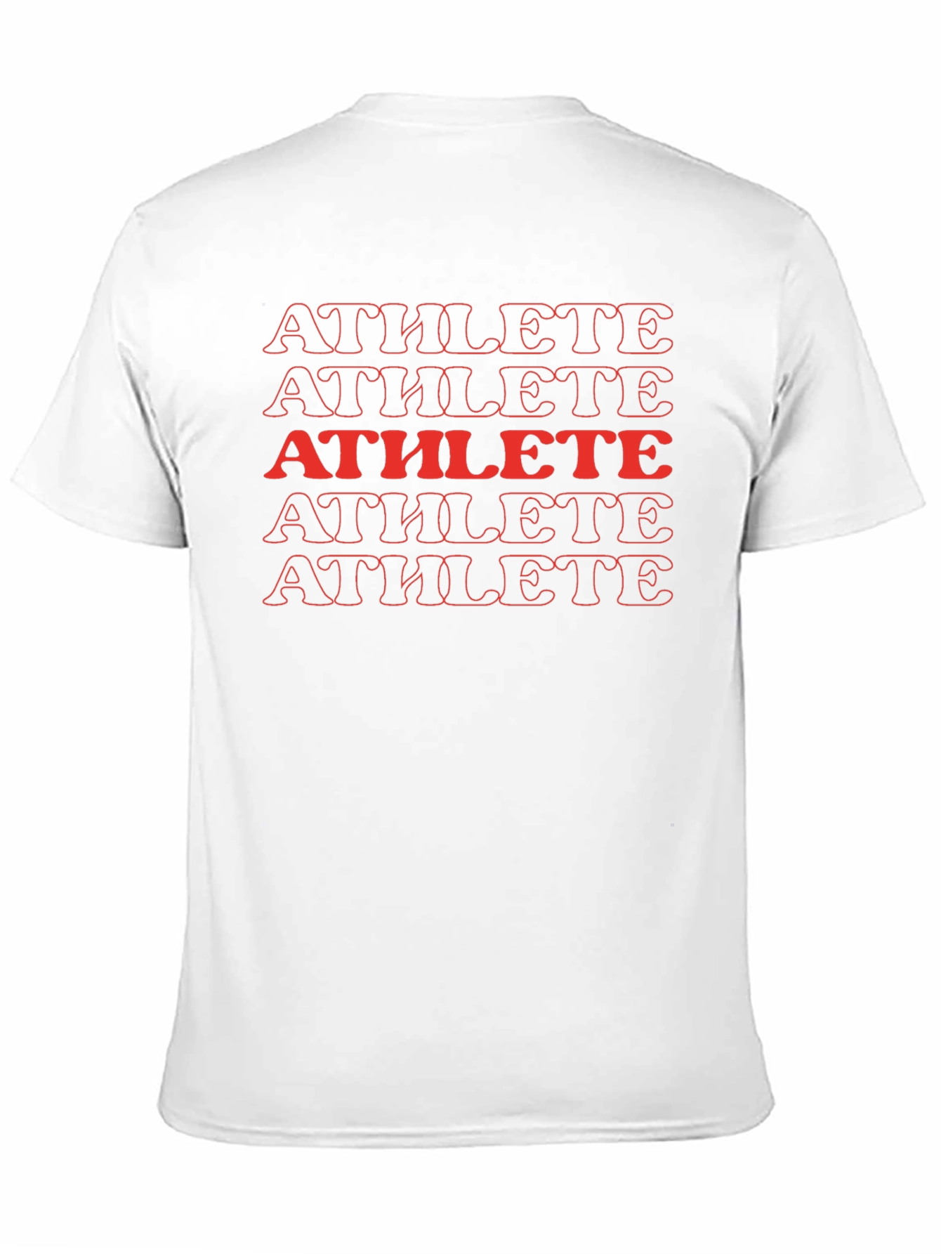 Athlete Graphic Print Crew Neck T-Shirt