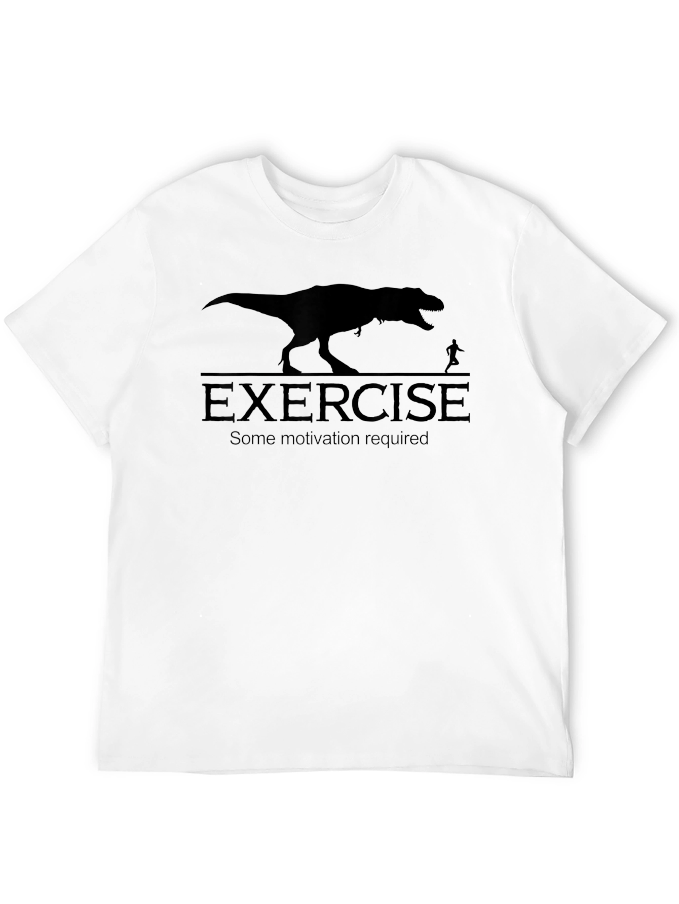 Exercise T-Shirt: Dinosaur Motivation Graphic Tee