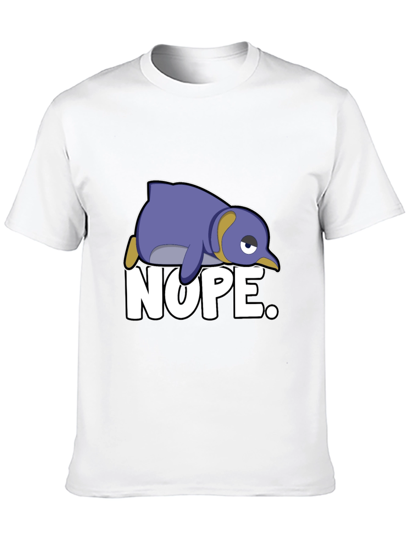 Nope Penguin T-Shirt - Funny Cartoon Graphic Tee