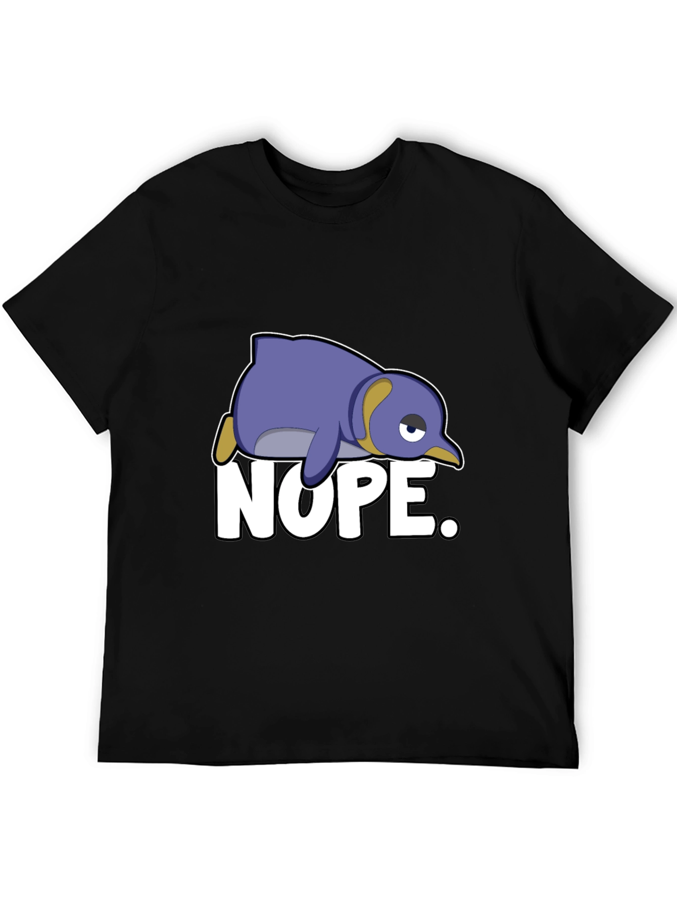 Nope Penguin T-Shirt - Funny Cartoon Graphic Tee
