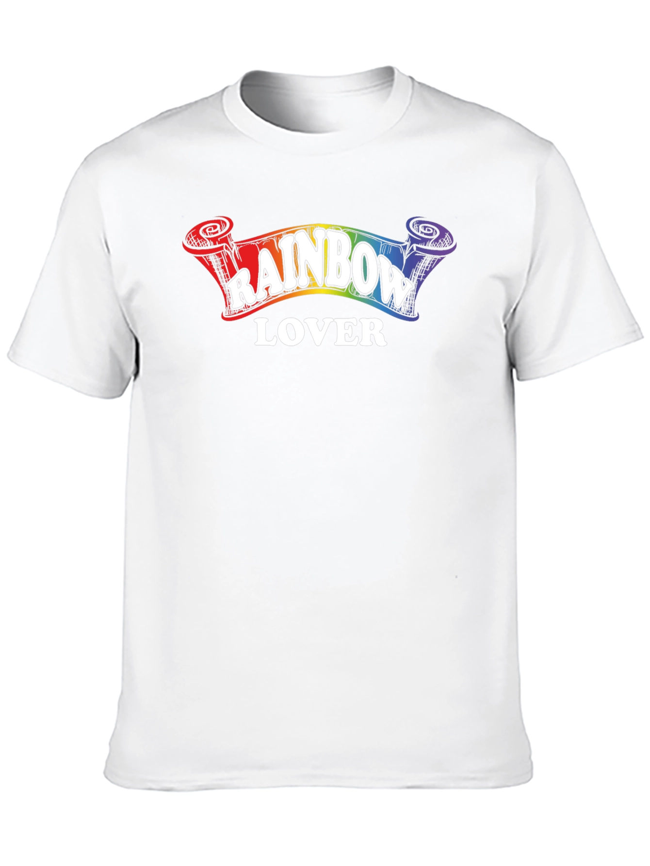 Rainbow Lover Graphic Tee - Unisex Black T-Shirt