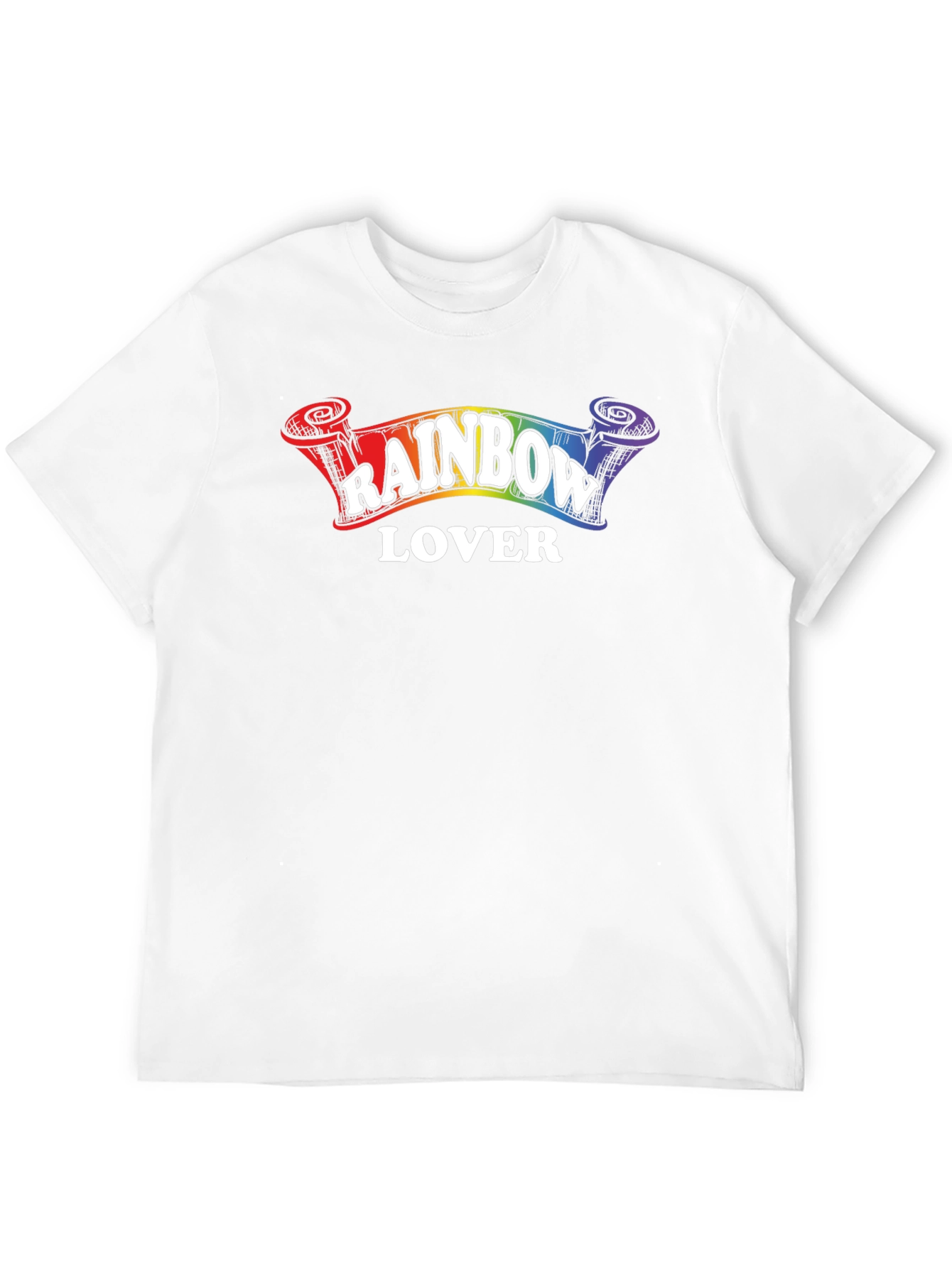 Rainbow Lover Graphic Tee - Unisex Black T-Shirt