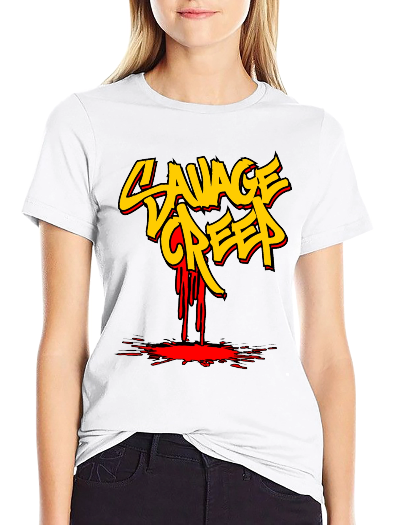 Savage Creep Graphic Tee - Bold Streetwear