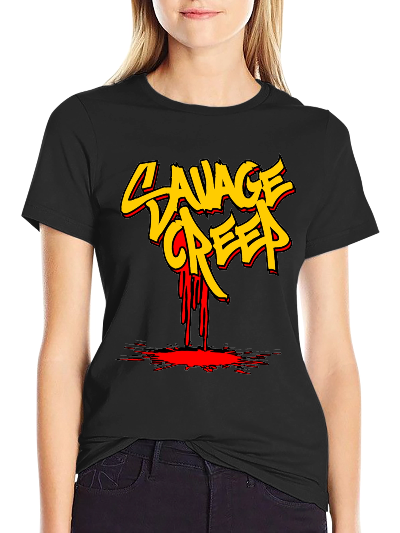 Savage Creep Graphic Tee - Bold Streetwear