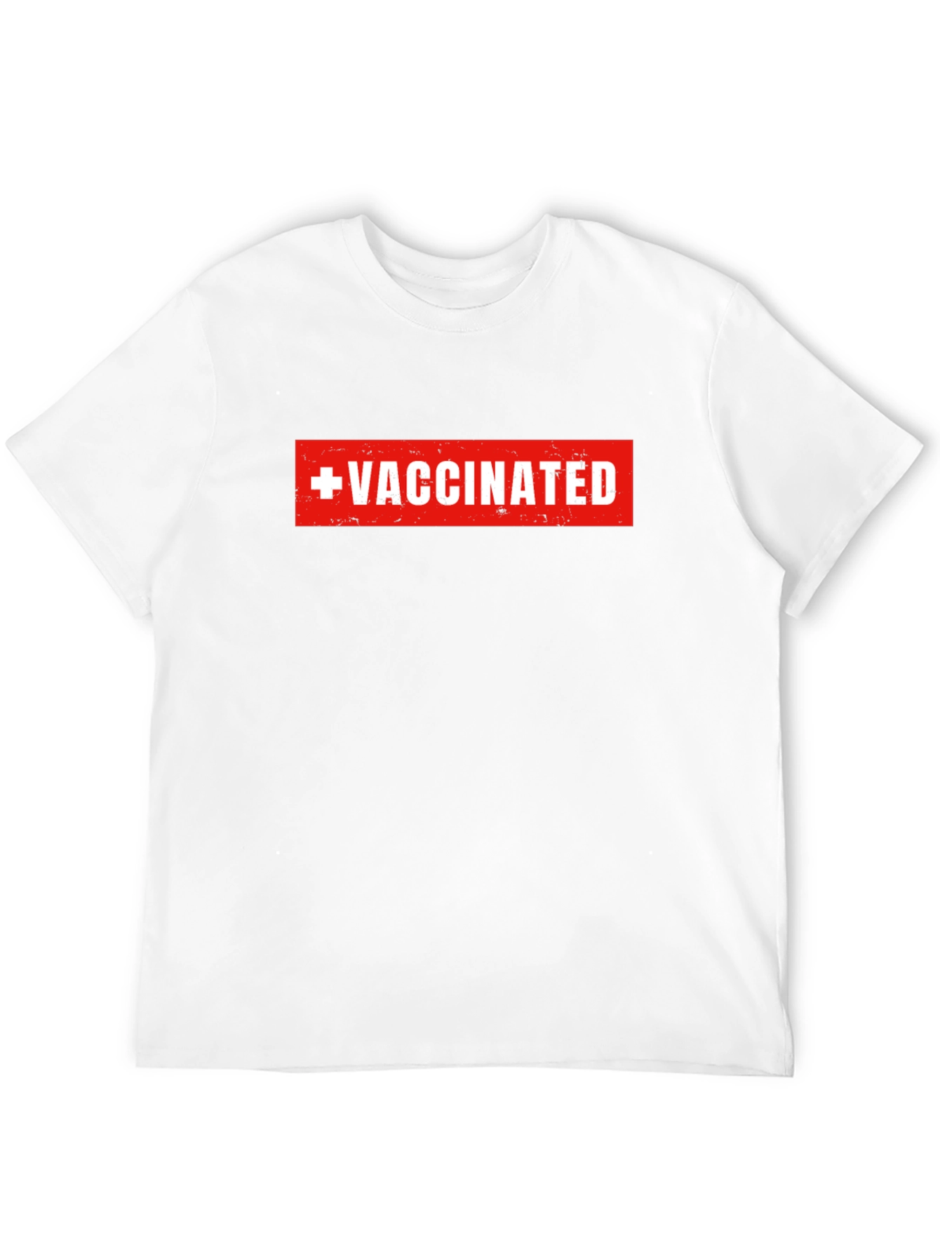 Vaccinated Graphic Tee - Black Crew Neck T-Shirt
