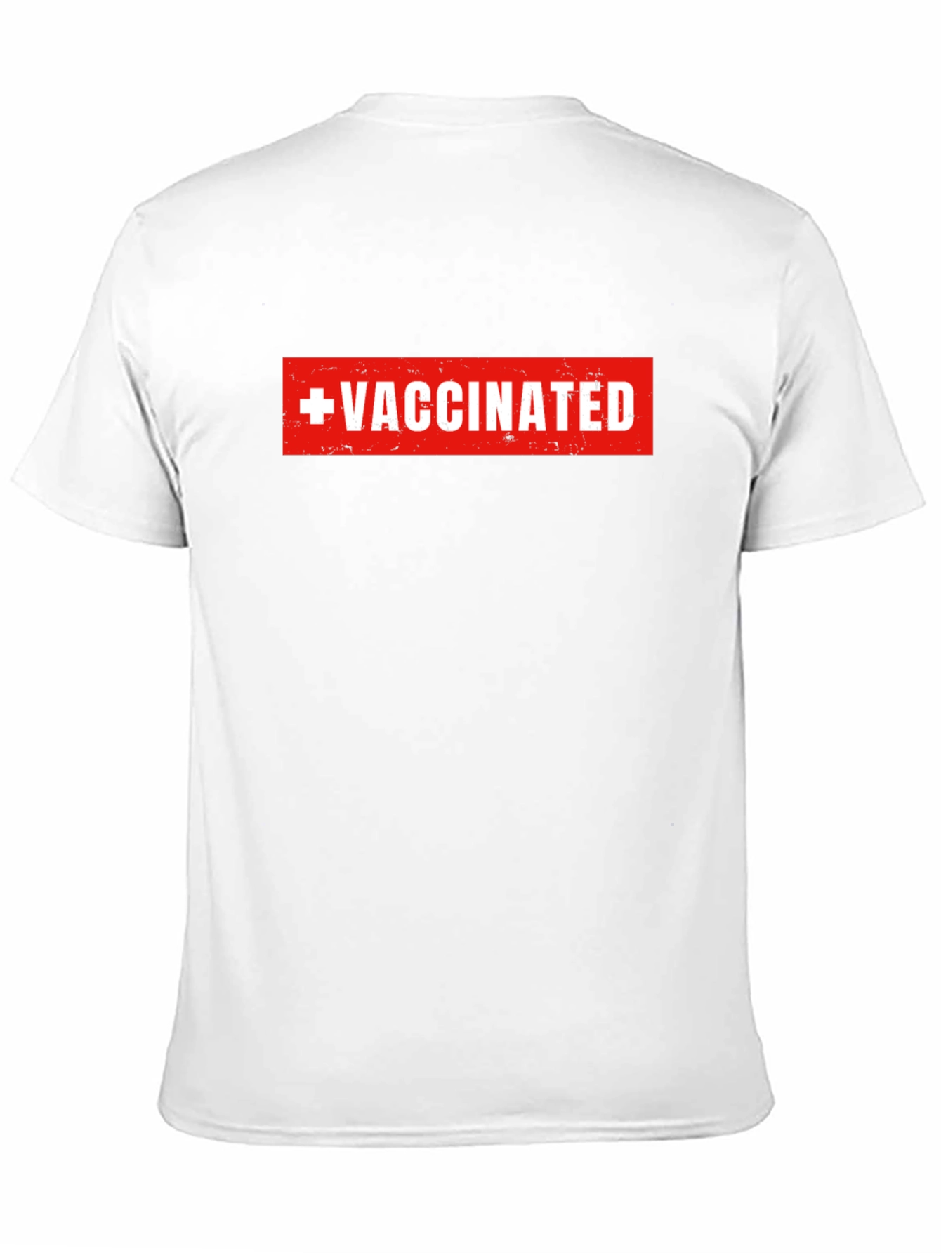 Vaccinated Graphic Tee - Black Crew Neck T-Shirt