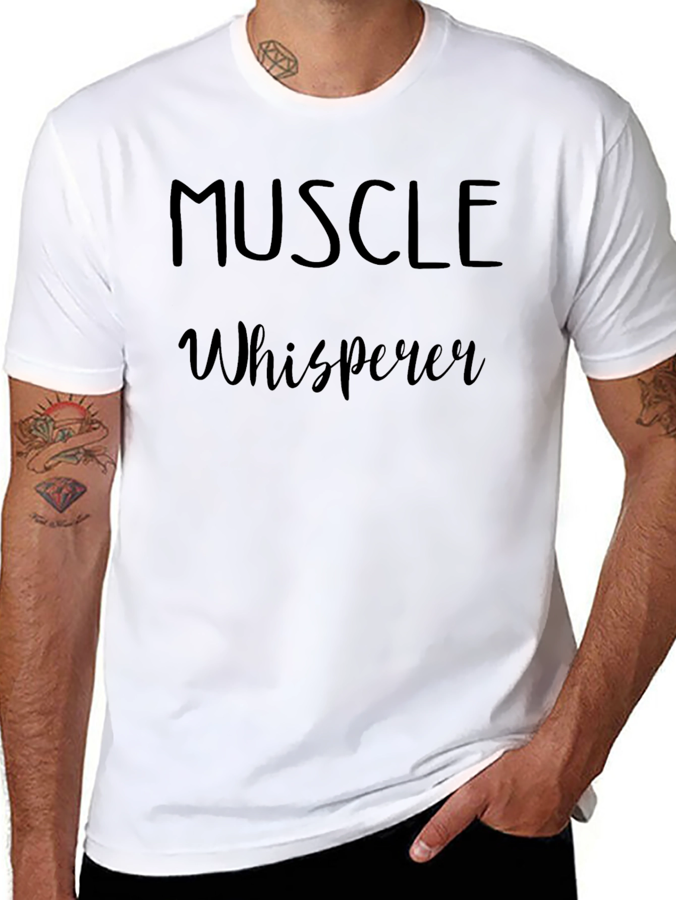 Muscle Whisperer Black T-Shirt