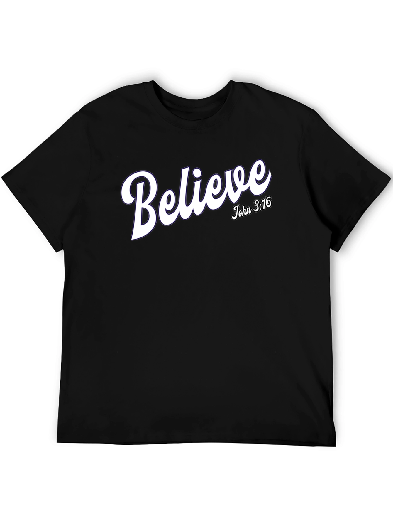 Believe John 3:16 Graphic Tee - Christian T-Shirt