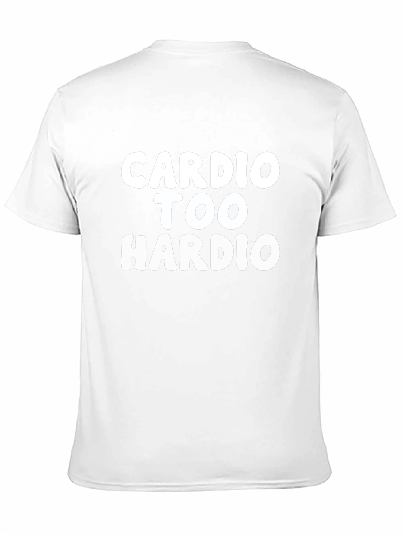 Cardio Too Hardio Black Graphic T-Shirt