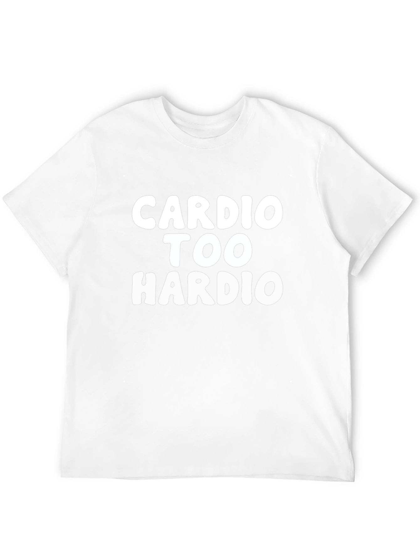 Cardio Too Hardio Black Graphic T-Shirt