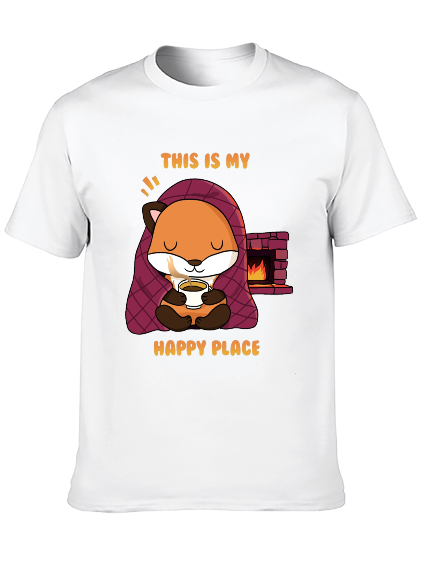 Cozy Fox T-Shirt - Happy Place Design