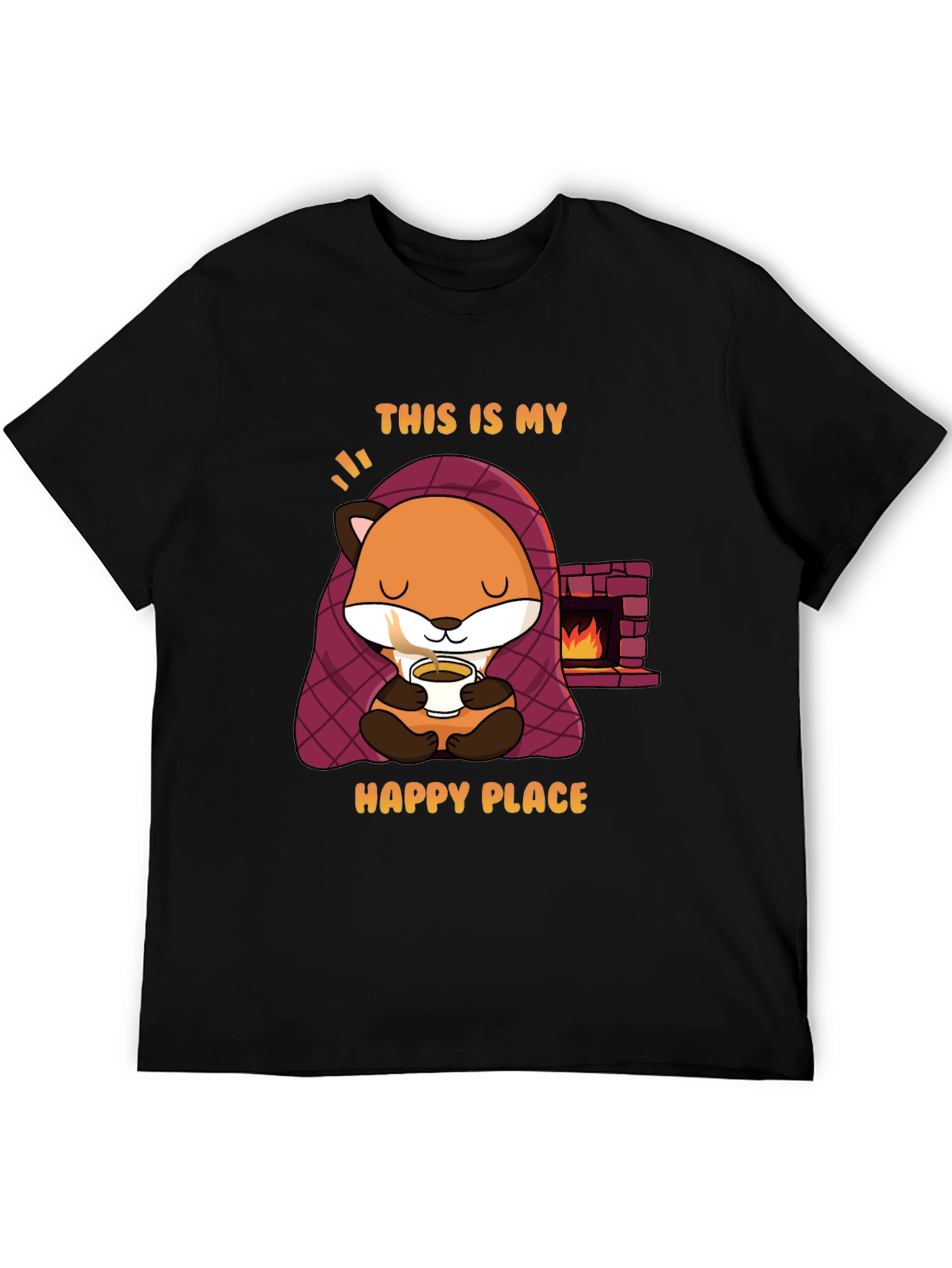 Cozy Fox T-Shirt - Happy Place Design