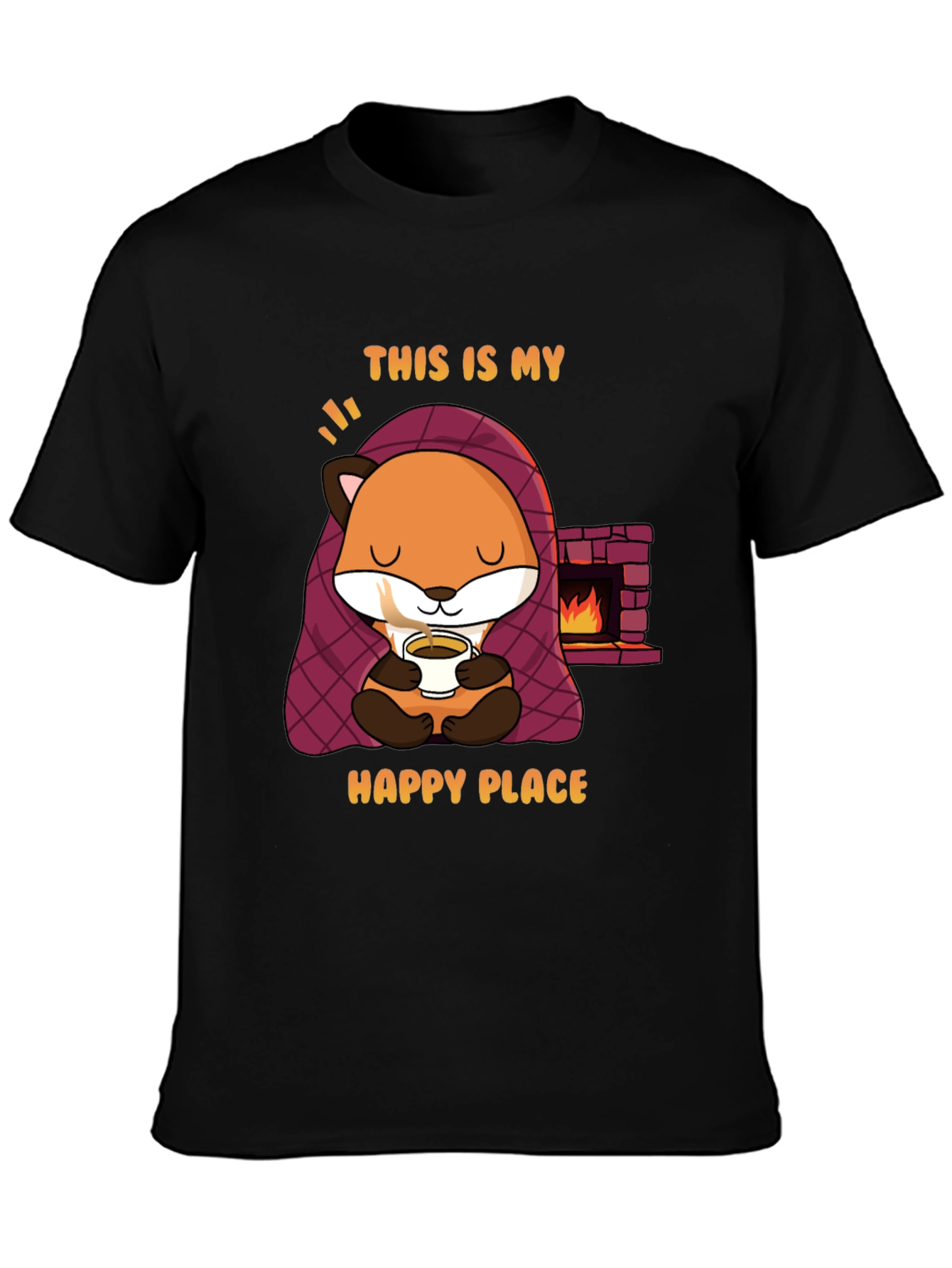 Cozy Fox T-Shirt - Happy Place Design