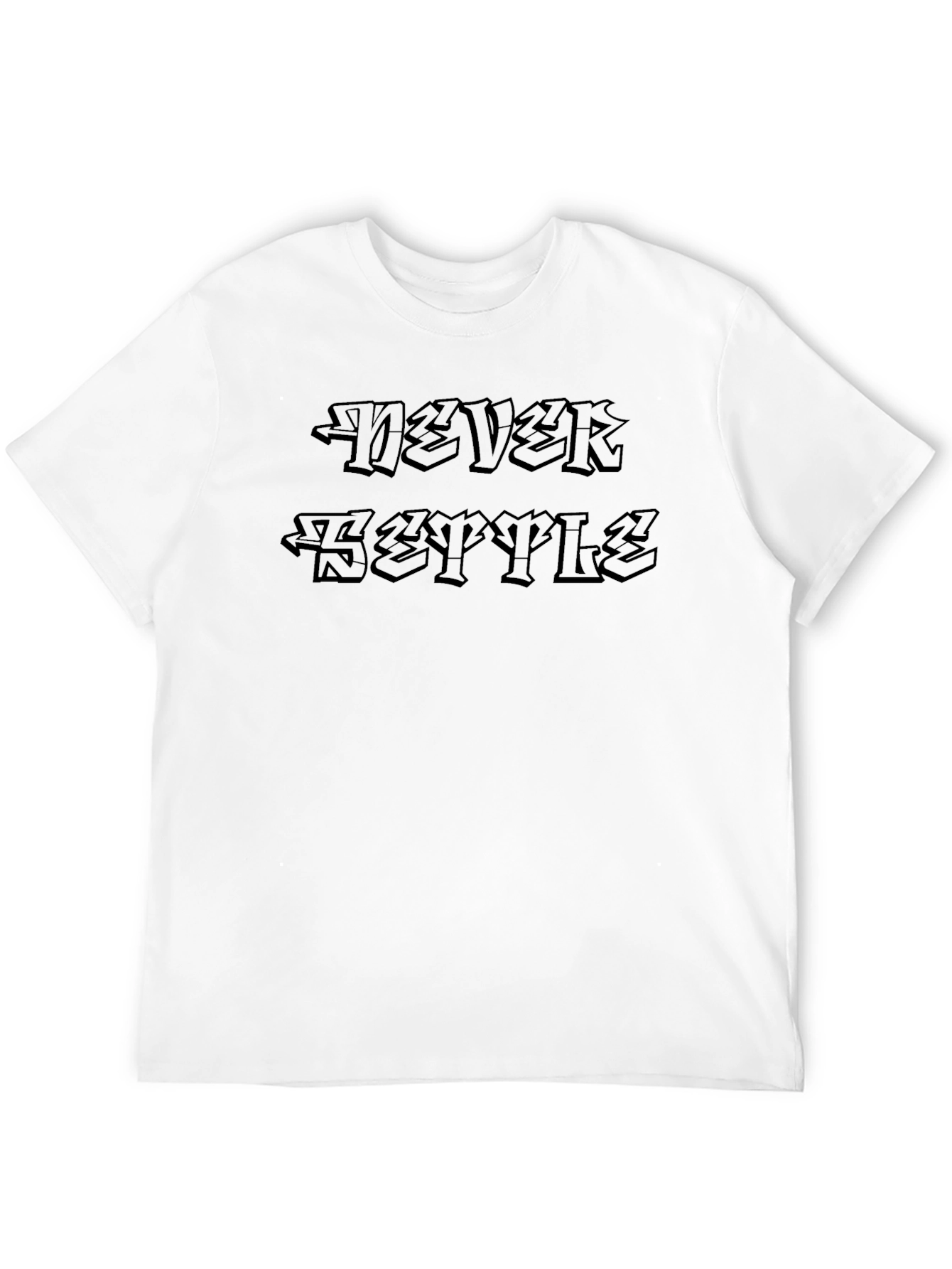 Never Settle Graphic T-Shirt - Black