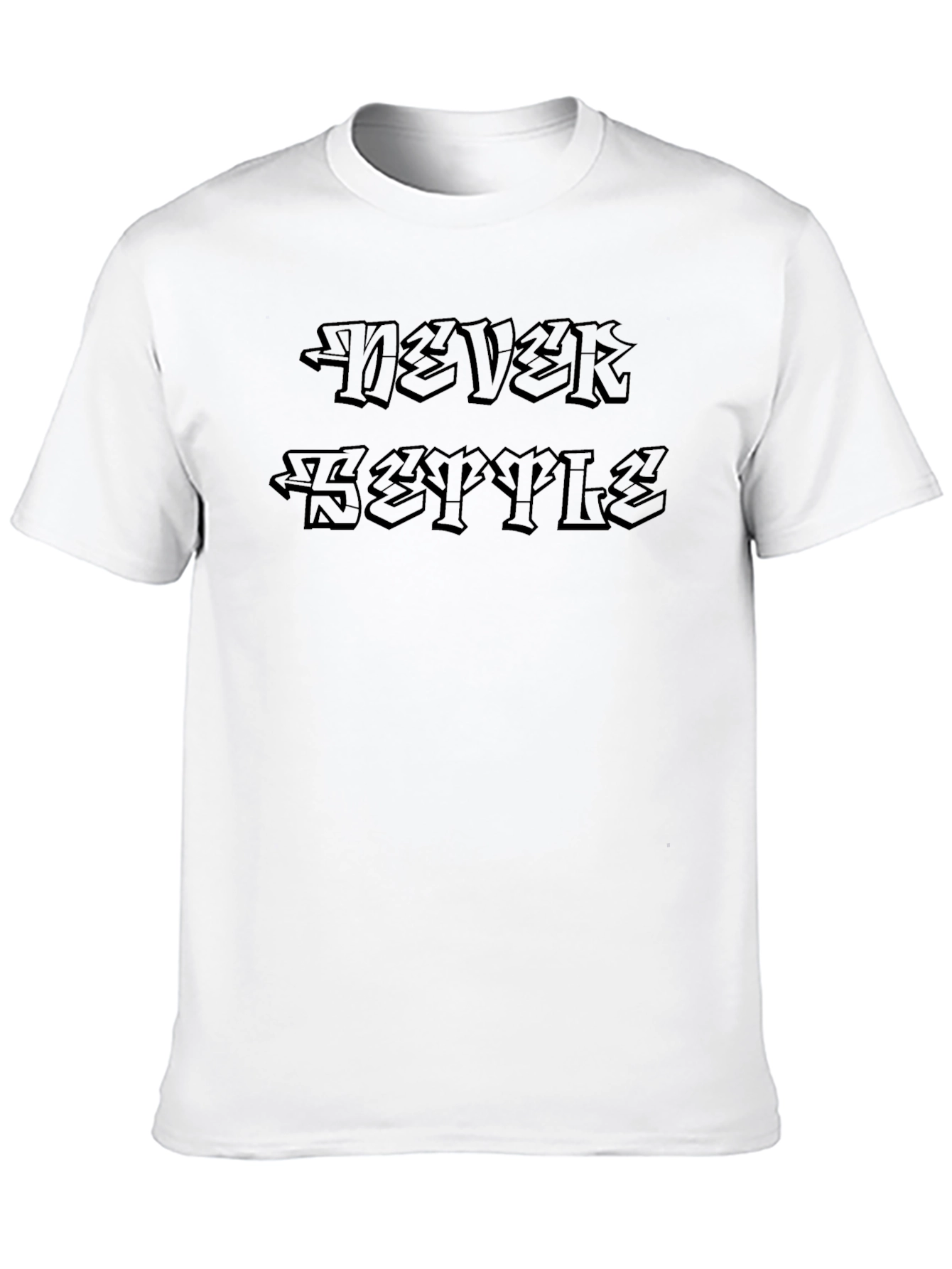 Never Settle Graphic T-Shirt - Black