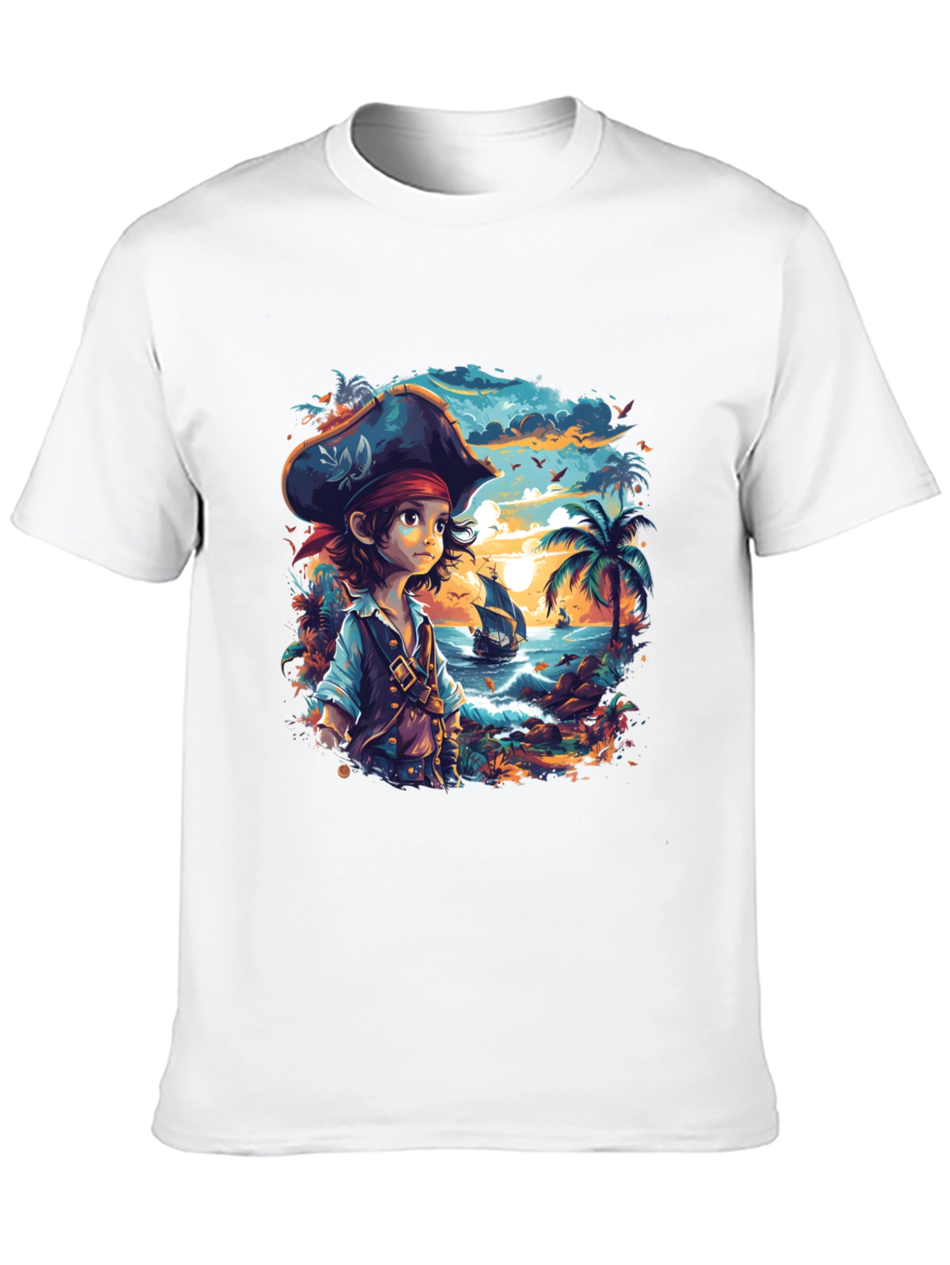 Pirate Cove Graphic Tee - Stylish Unisex Cotton T-Shirt