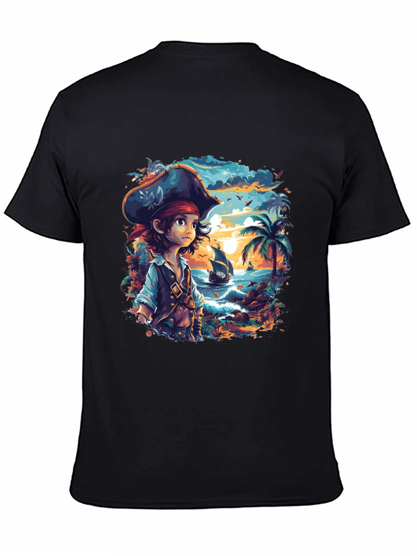 Pirate Cove Graphic Tee - Stylish Unisex Cotton T-Shirt