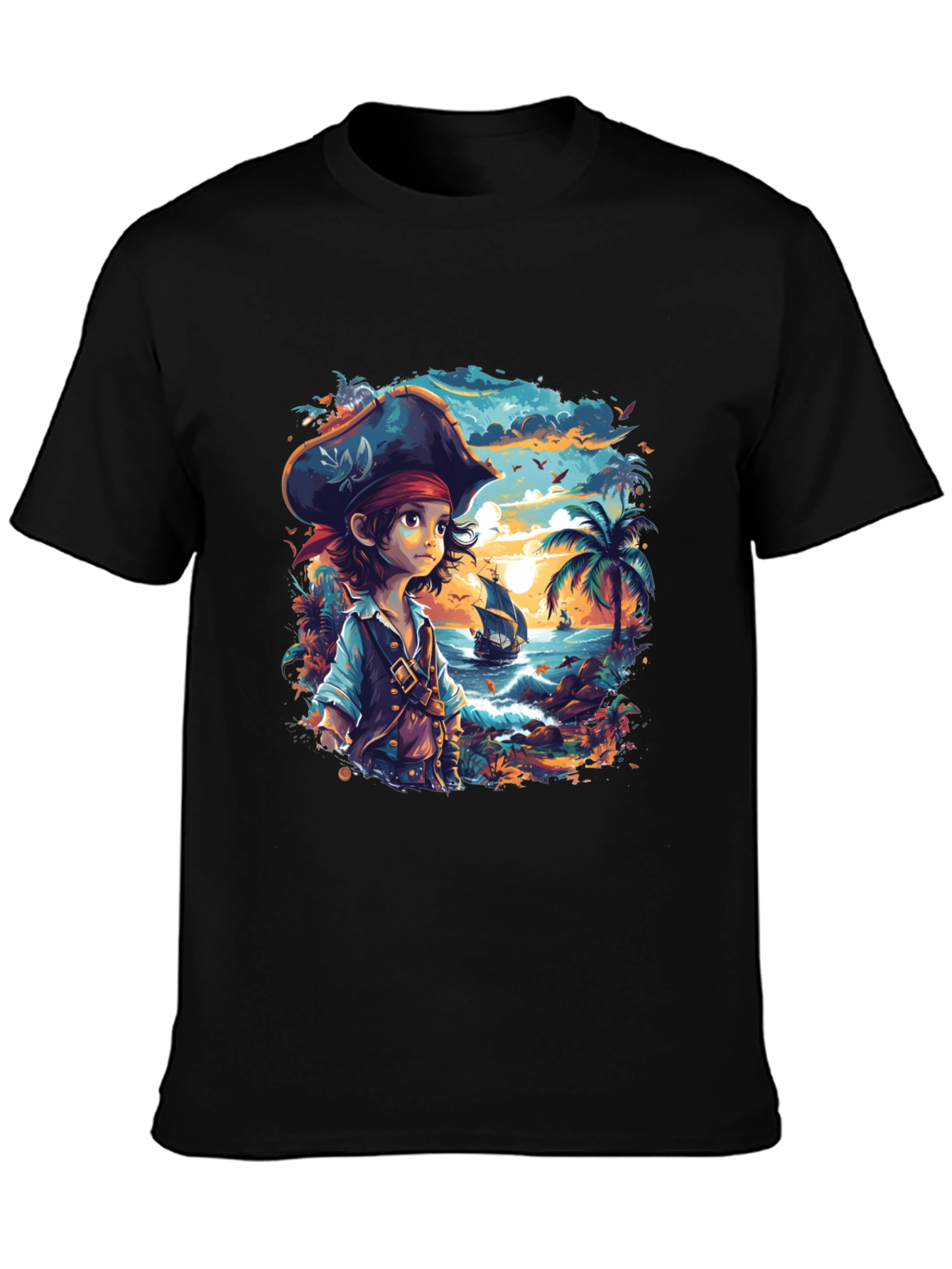 Pirate Cove Graphic Tee - Stylish Unisex Cotton T-Shirt