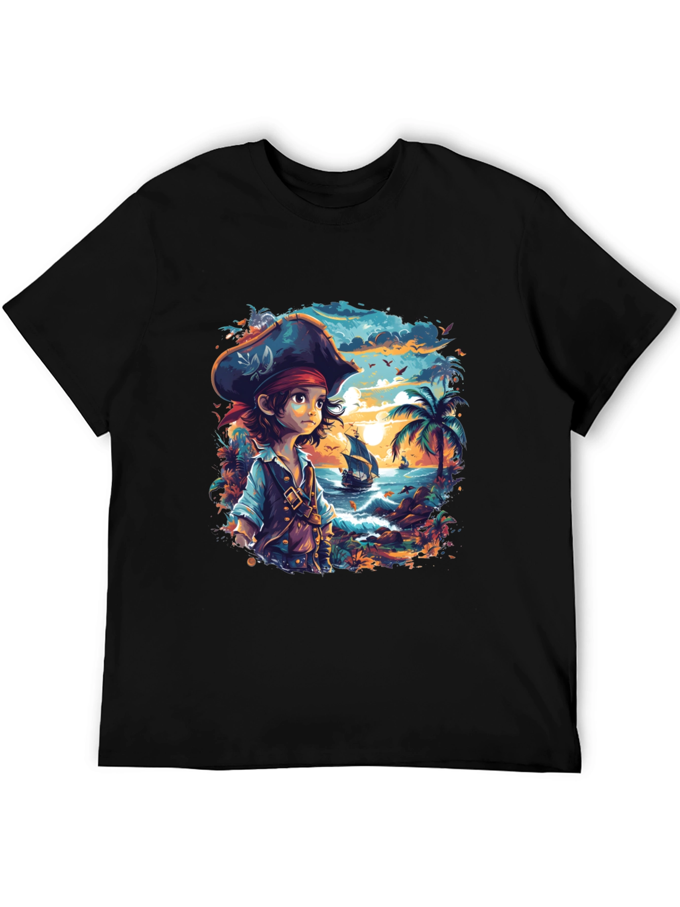 Pirate Cove Graphic Tee - Stylish Unisex Cotton T-Shirt