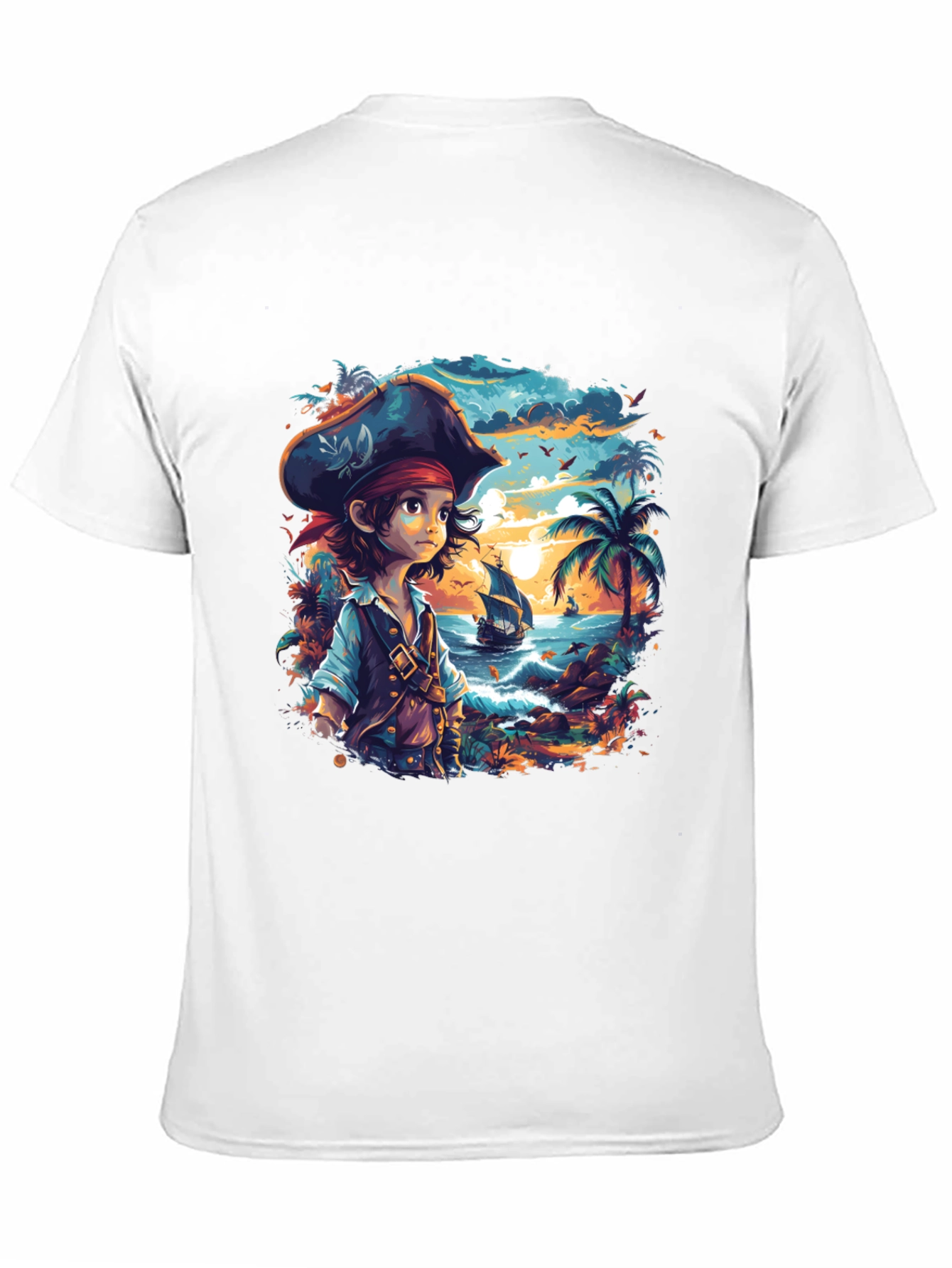 Pirate Cove Graphic Tee - Stylish Unisex Cotton T-Shirt