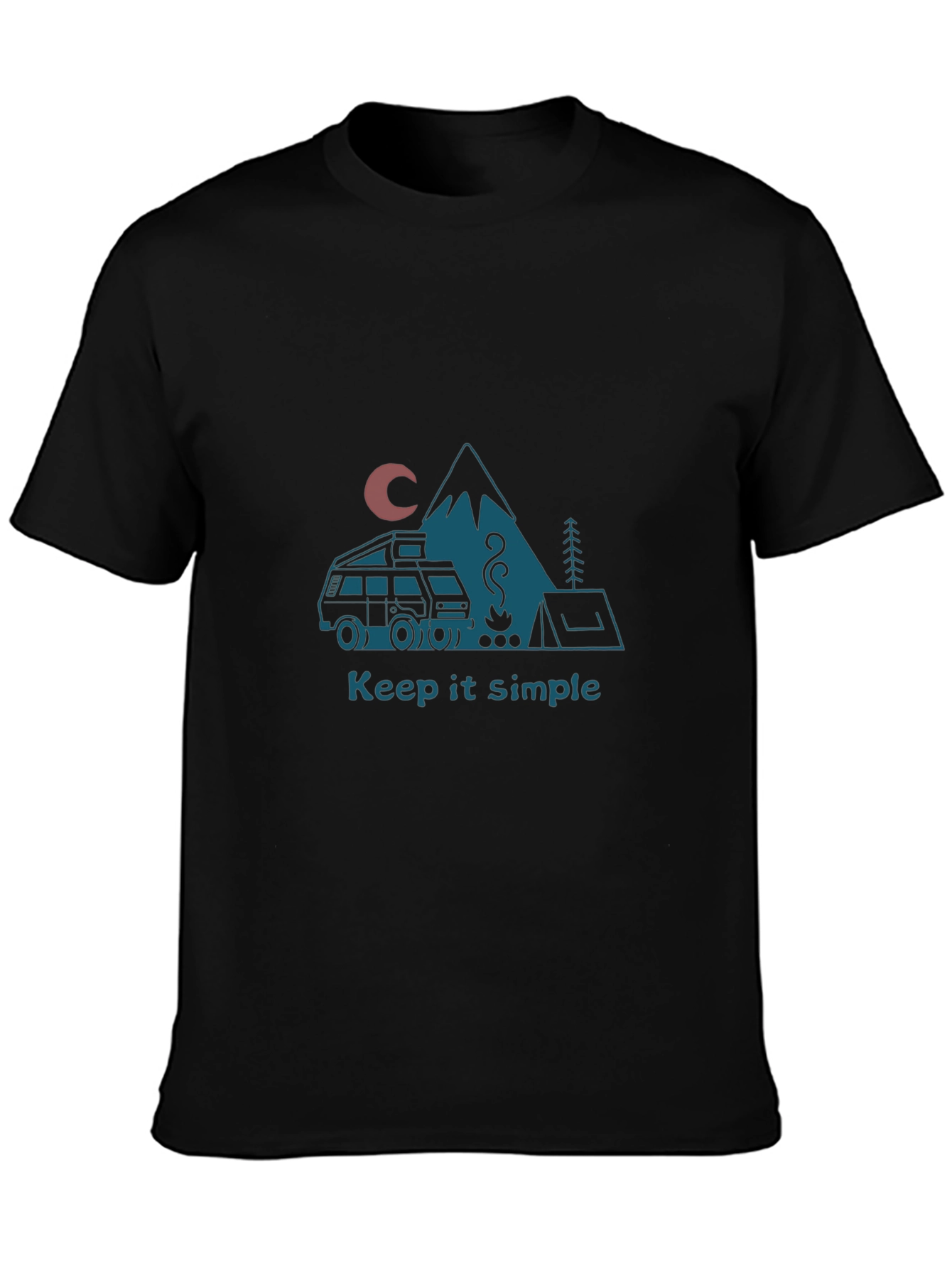Keep It Simple Camping Graphic Tee