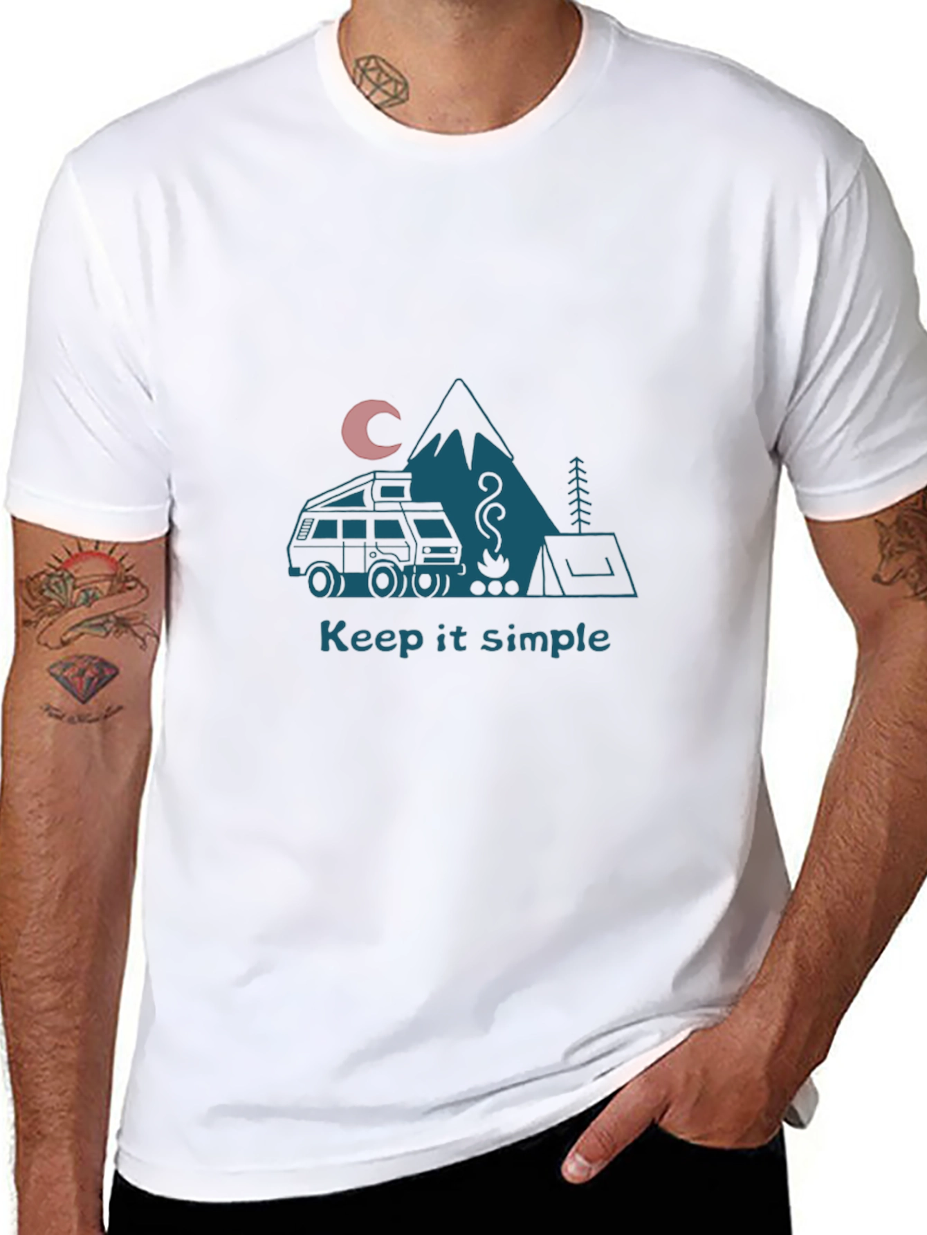 Keep It Simple Camping Graphic Tee