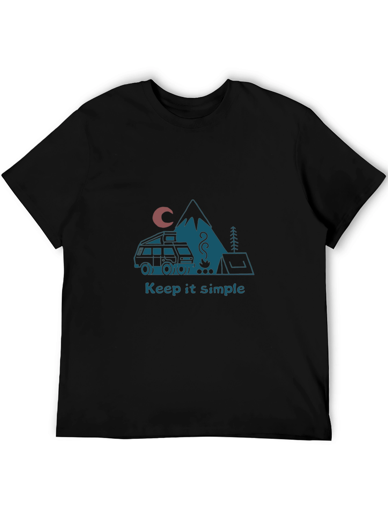 Keep It Simple Camping Graphic Tee