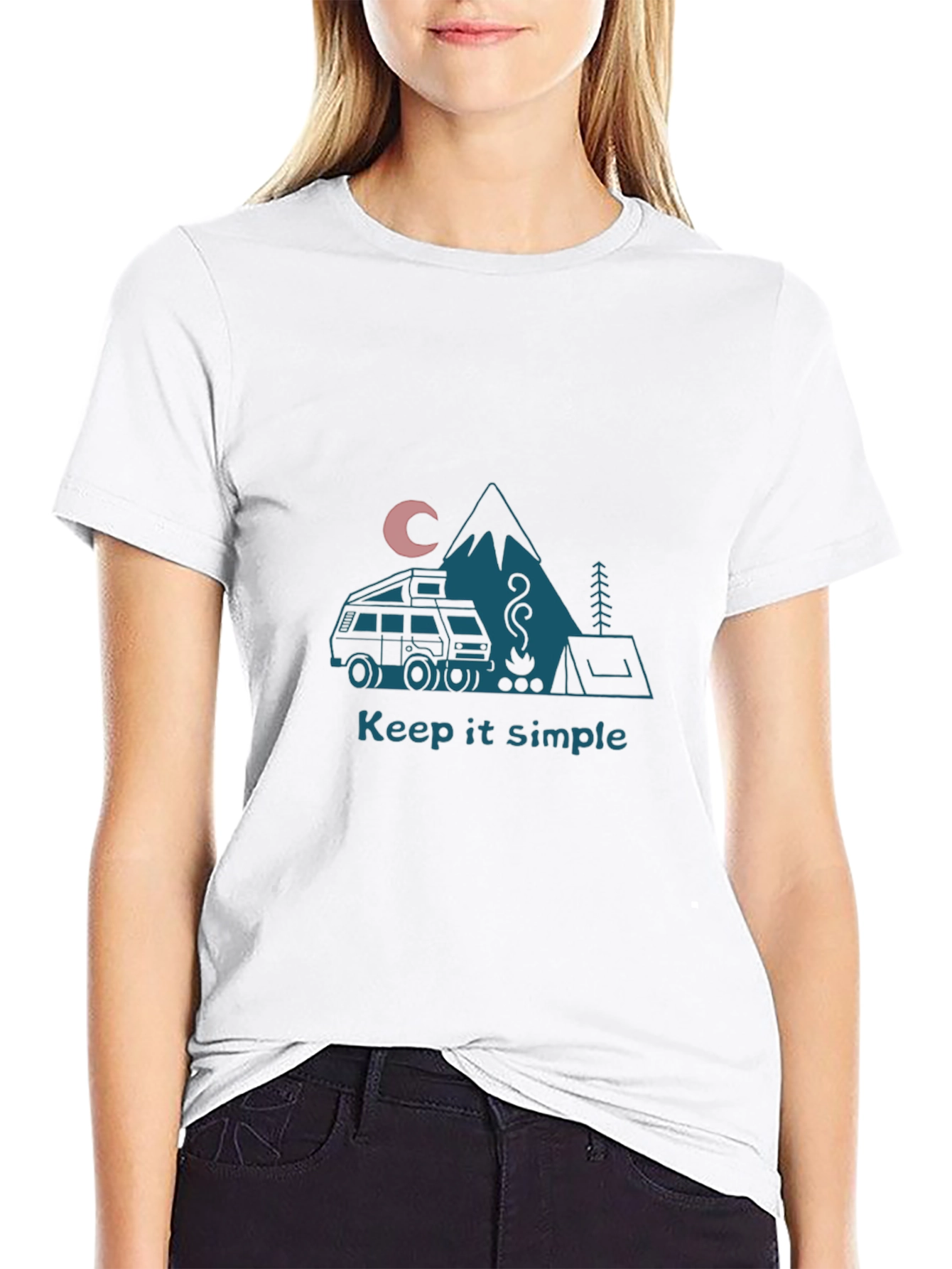 Keep It Simple Camping Graphic Tee