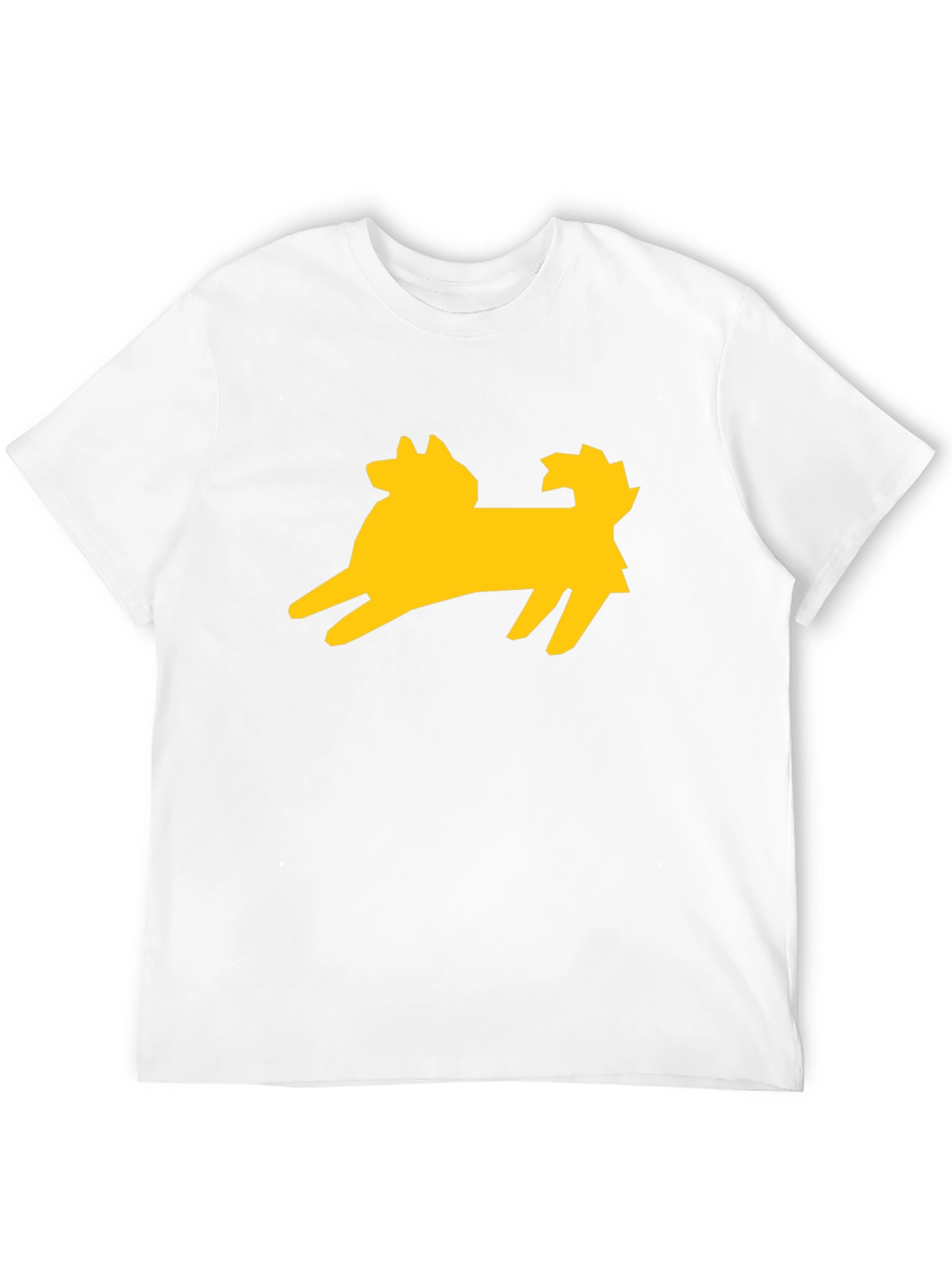 Dog Silhouette Graphic Tee - Stylish Black T-Shirt