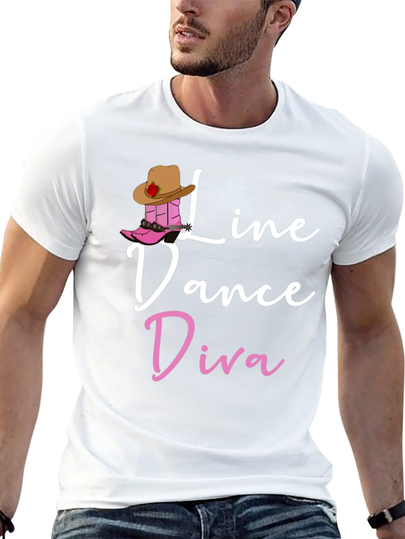Line Dance Diva Black Graphic Tee