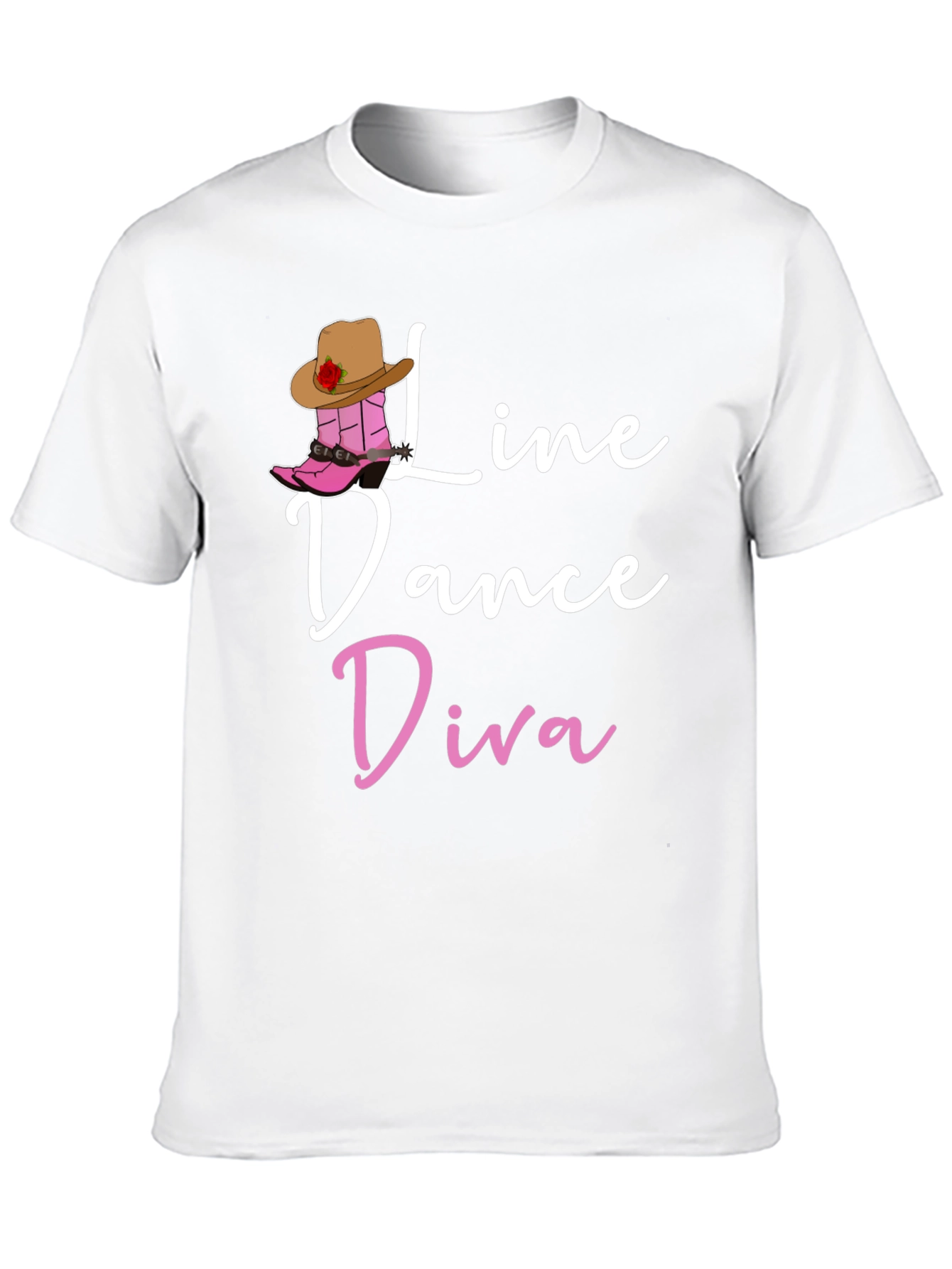 Line Dance Diva Black Graphic Tee