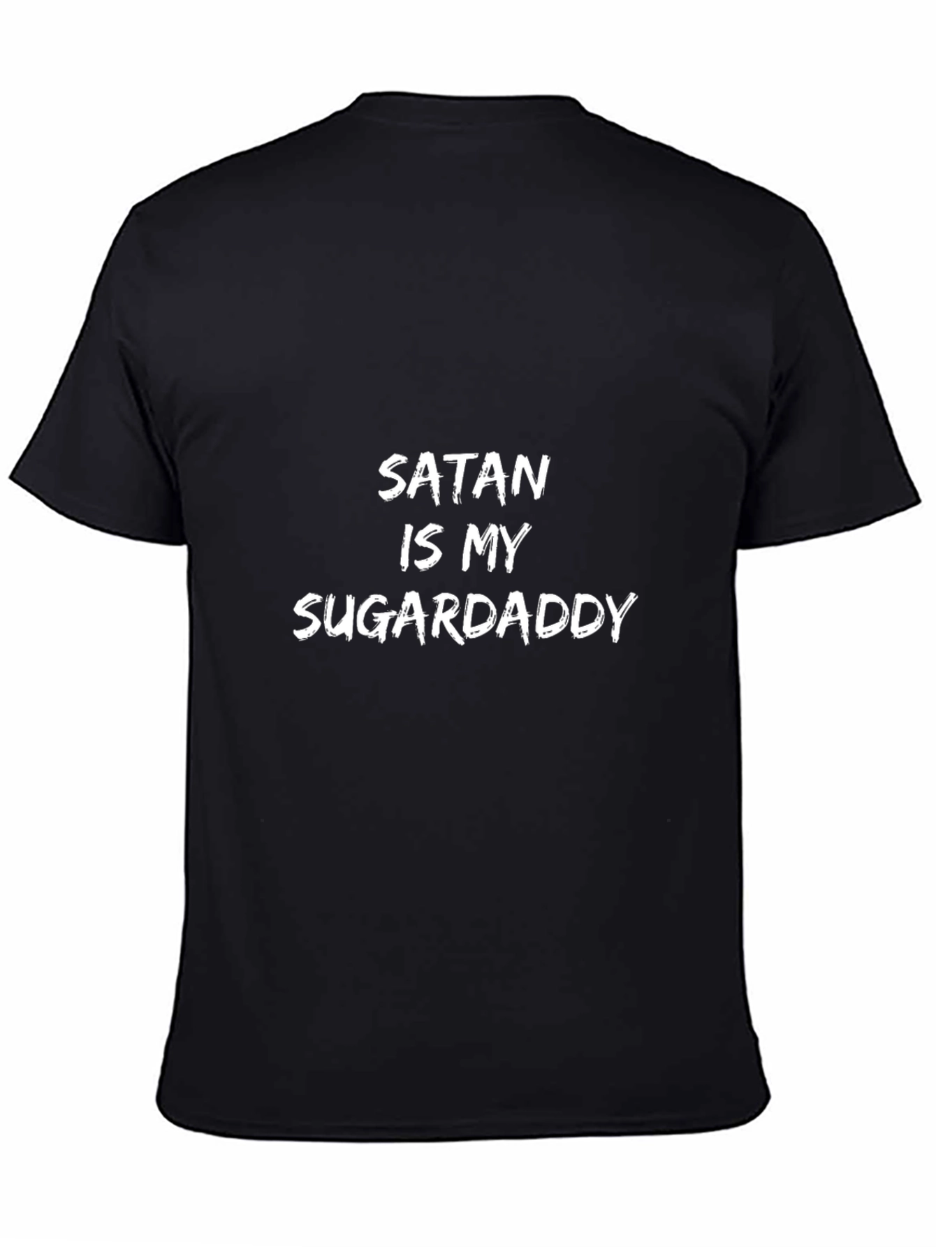 Satan is my Sugar Daddy Graphic Tee - Black
