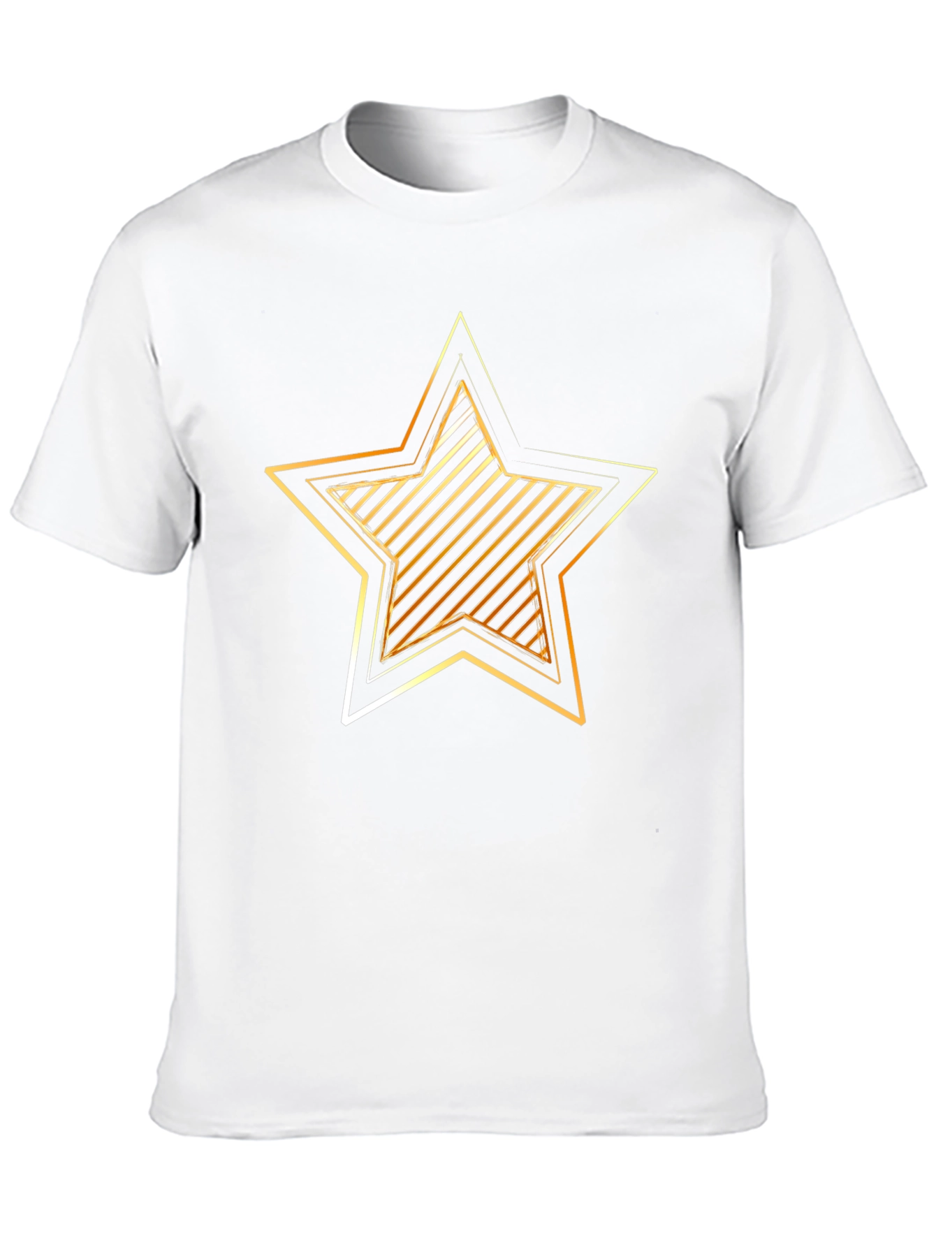 Gold Star Graphic Black T-Shirt