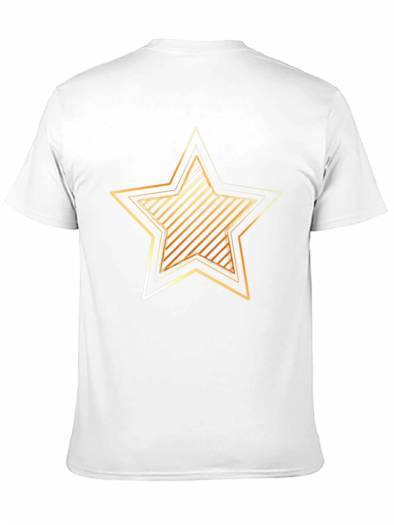 Gold Star Graphic Black T-Shirt