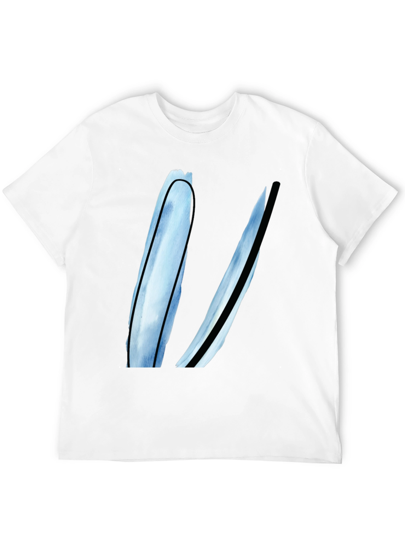 Modern Abstract Art Black T-Shirt